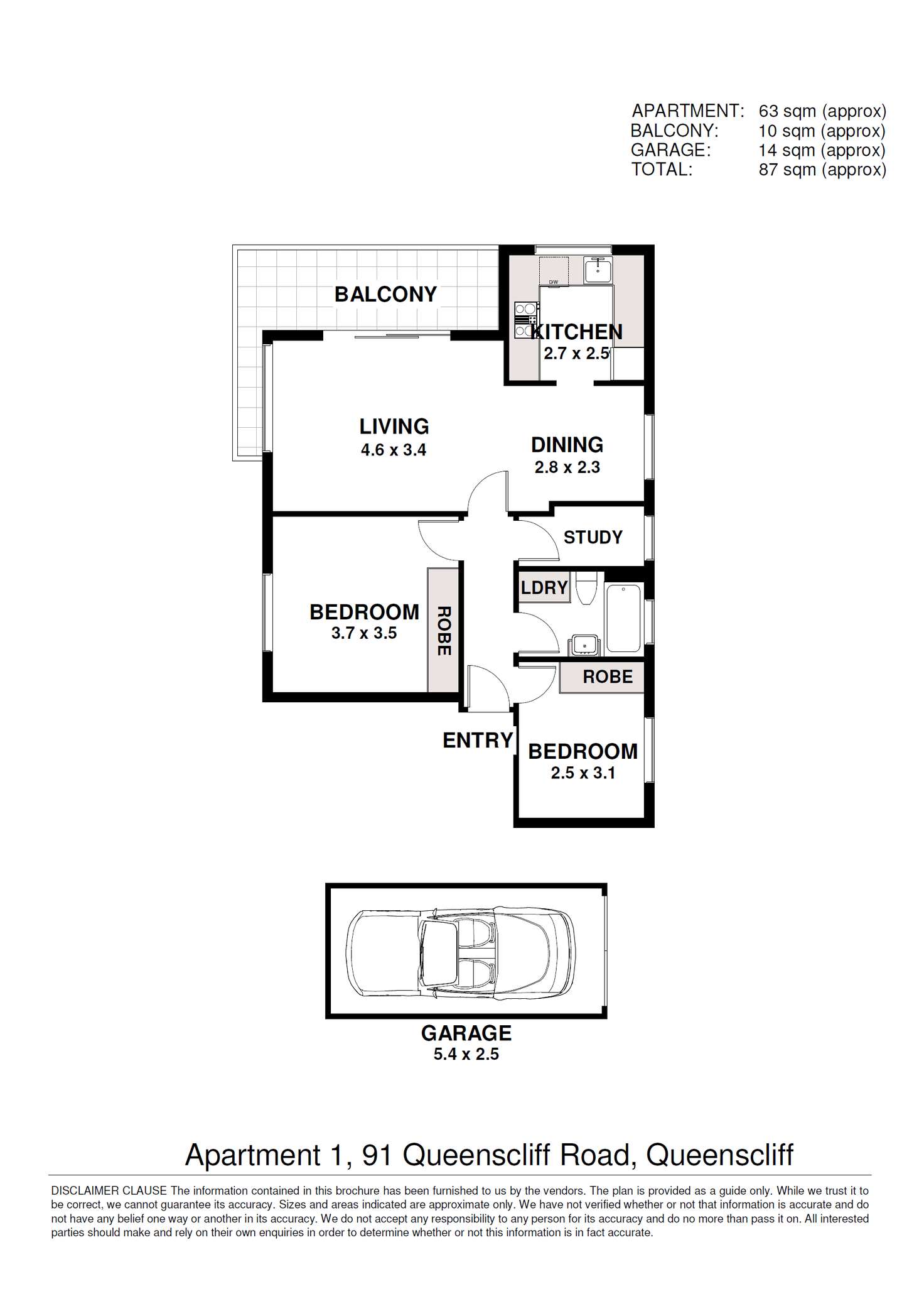 Floorplan of Homely apartment listing, 1/91 Queenscliff Road, Queenscliff NSW 2096
