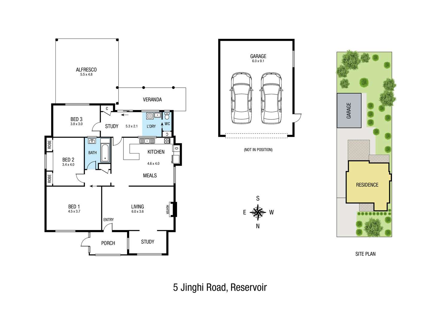 Floorplan of Homely house listing, 5 Jinghi Road, Reservoir VIC 3073