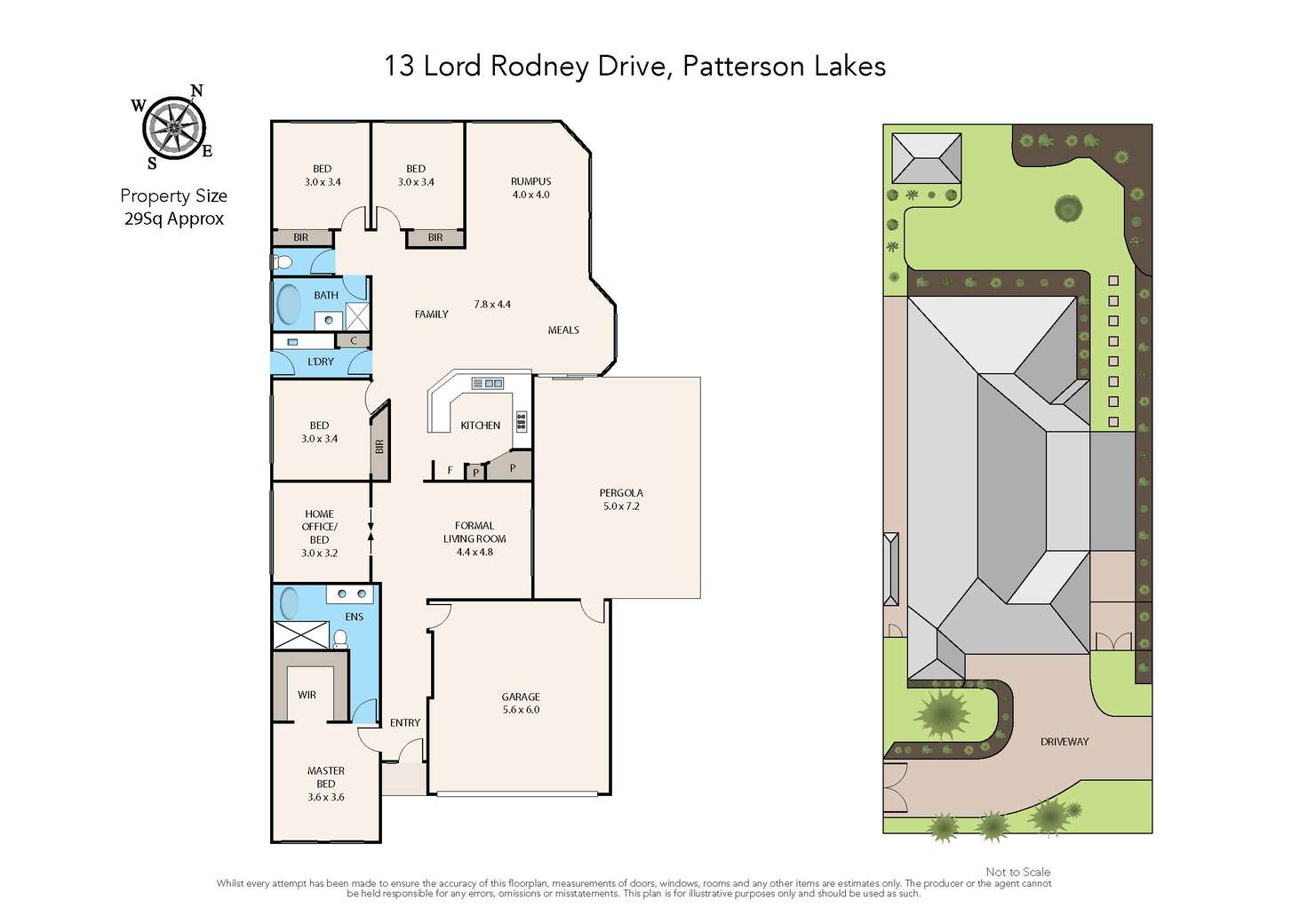 Floorplan of Homely house listing, 13 Lord Rodney Drive, Patterson Lakes VIC 3197