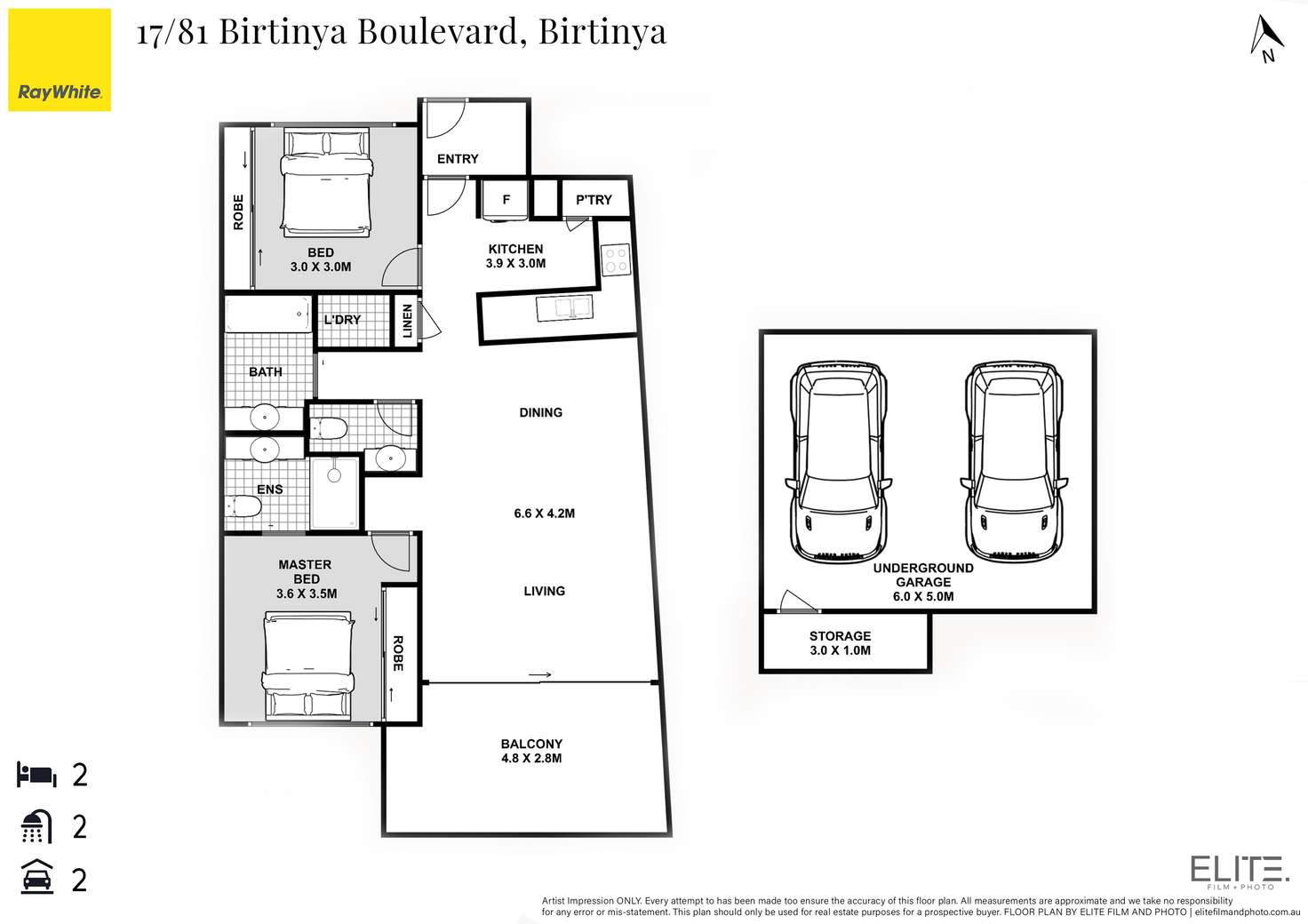 Floorplan of Homely apartment listing, 17/81 Birtinya Boulevard, Birtinya QLD 4575
