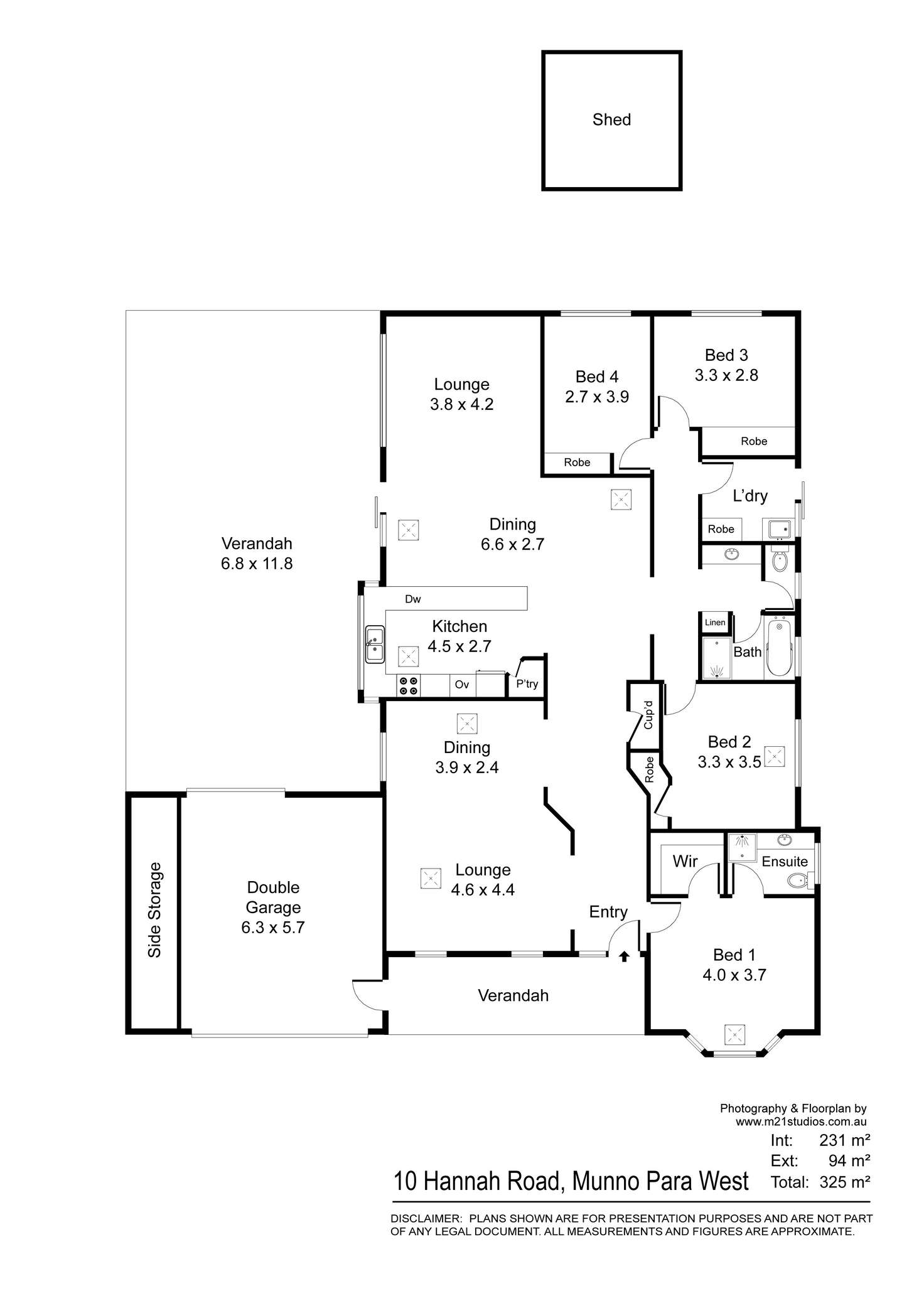Floorplan of Homely house listing, 10 Hannah Road, Munno Para West SA 5115