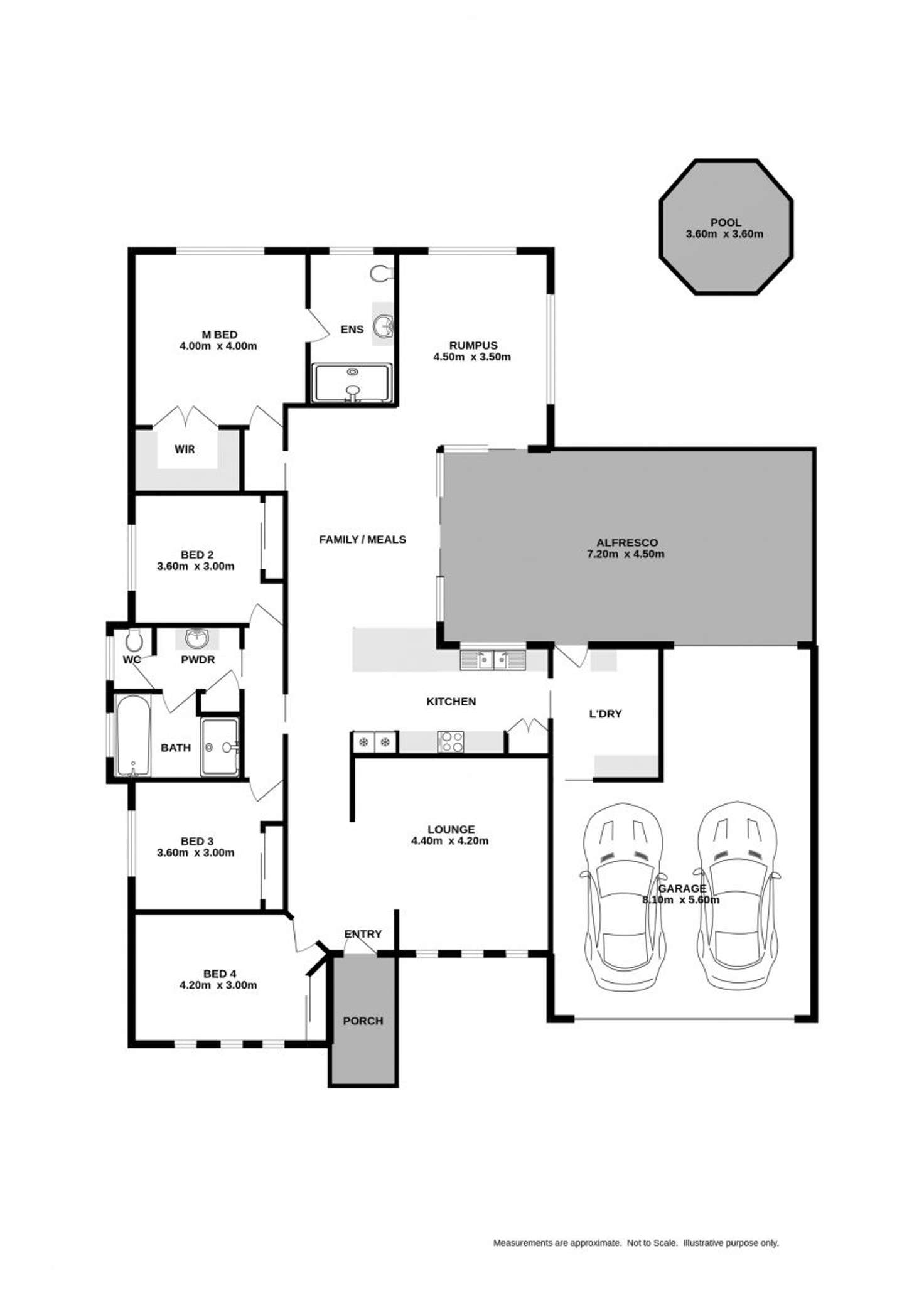 Floorplan of Homely house listing, 12 Honeyeater Circuit, Thurgoona NSW 2640