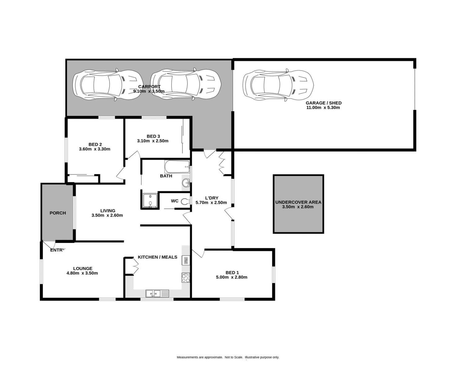 Floorplan of Homely house listing, 1047 Koonwarra Street, North Albury NSW 2640