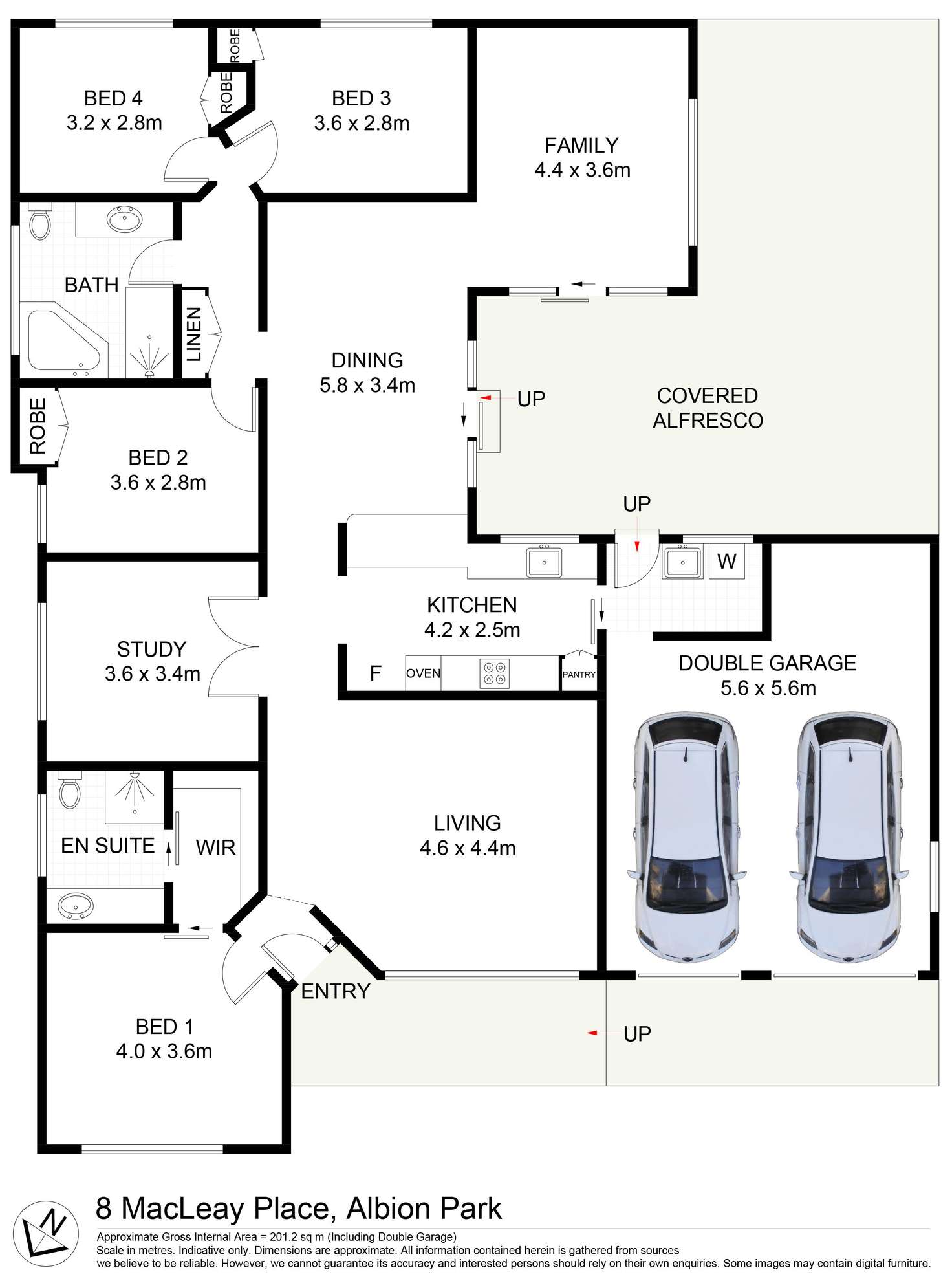 Floorplan of Homely house listing, 8 Macleay Place, Albion Park NSW 2527