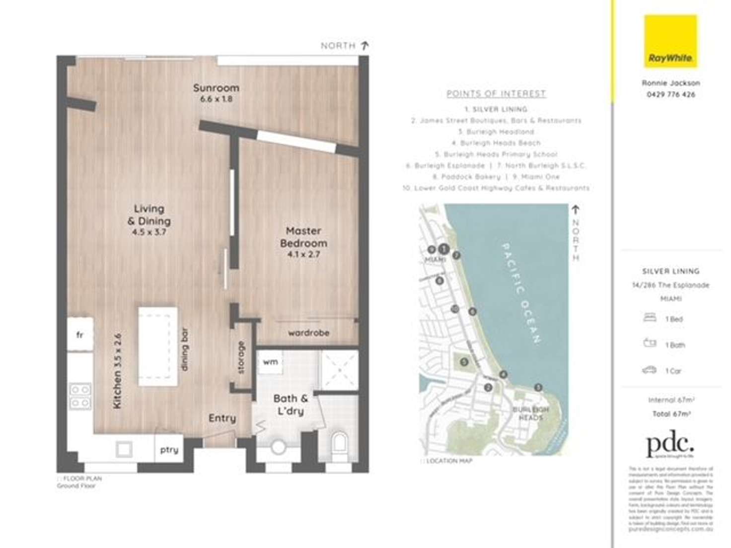 Floorplan of Homely unit listing, 14/286 The Esplanade, Miami QLD 4220