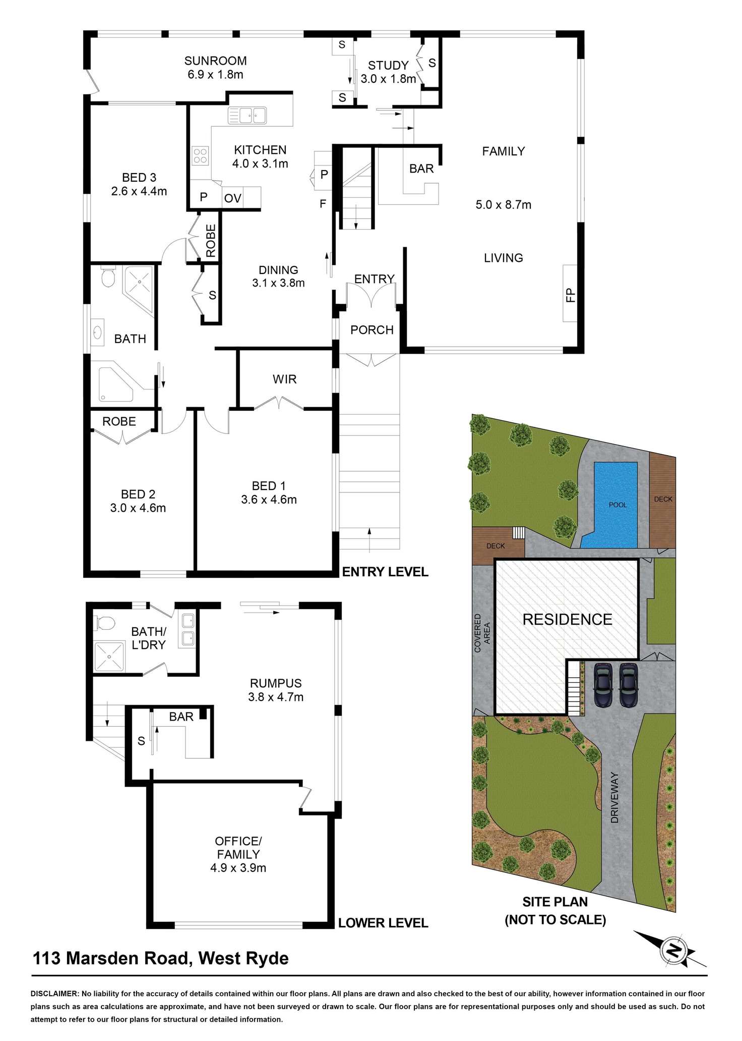 Floorplan of Homely house listing, 113 Marsden Road, West Ryde NSW 2114
