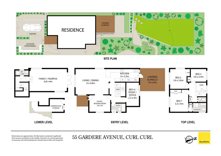 Floorplan of Homely house listing, 55 Gardere Avenue, Curl Curl NSW 2096