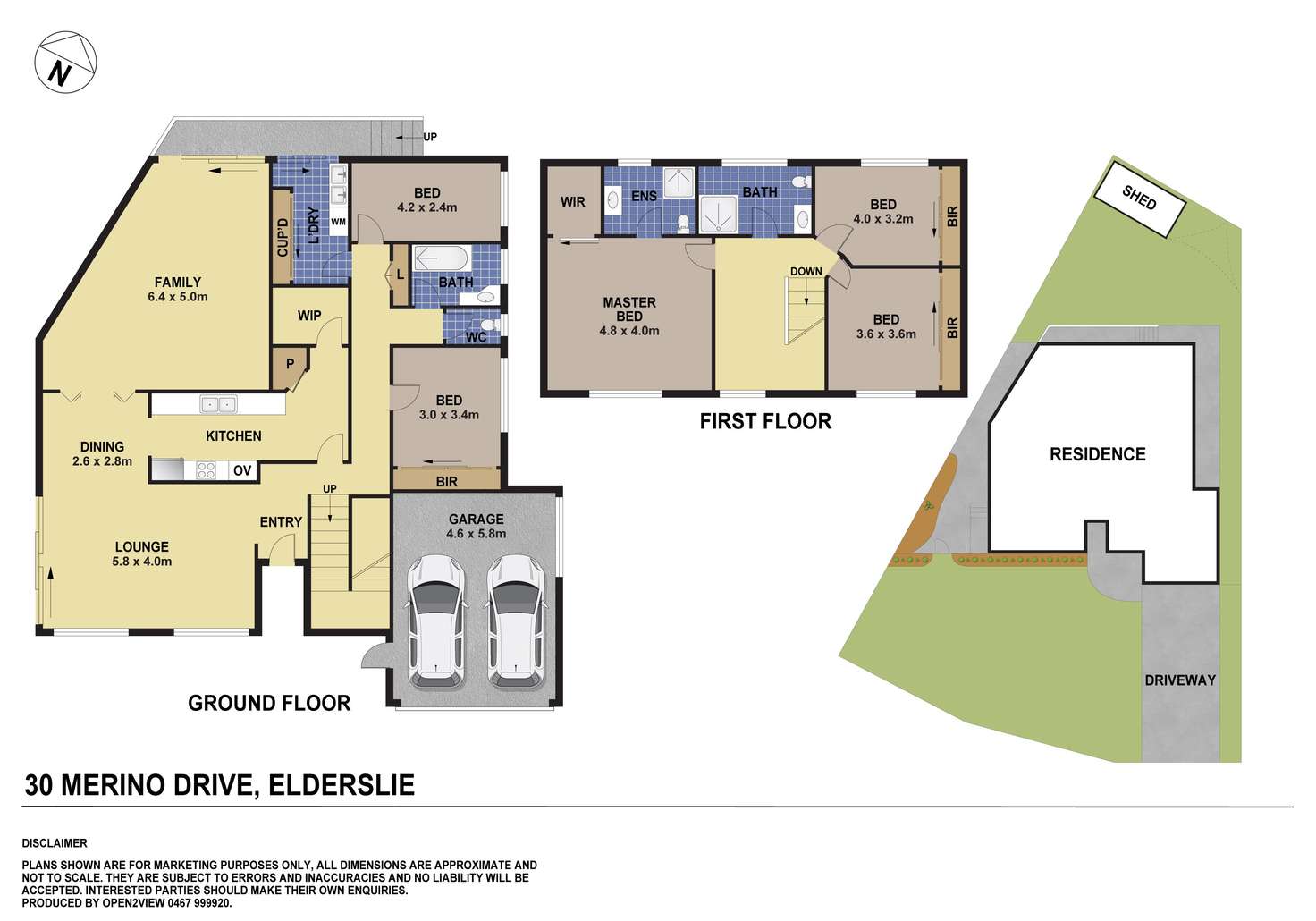 Floorplan of Homely house listing, 30 Merino Drive, Elderslie NSW 2570