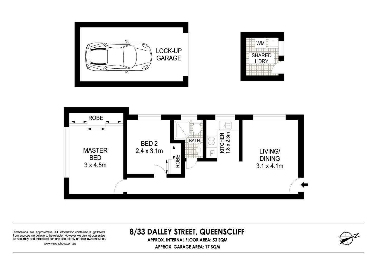 Floorplan of Homely apartment listing, 8/33 Dalley Street, Queenscliff NSW 2096