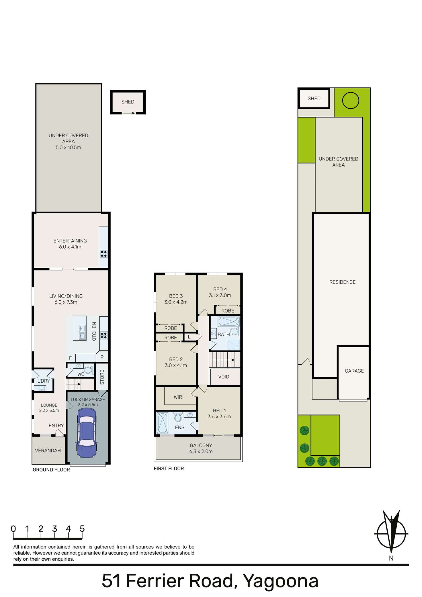 Floorplan of Homely semiDetached listing, 51 Ferrier Road, Yagoona NSW 2199