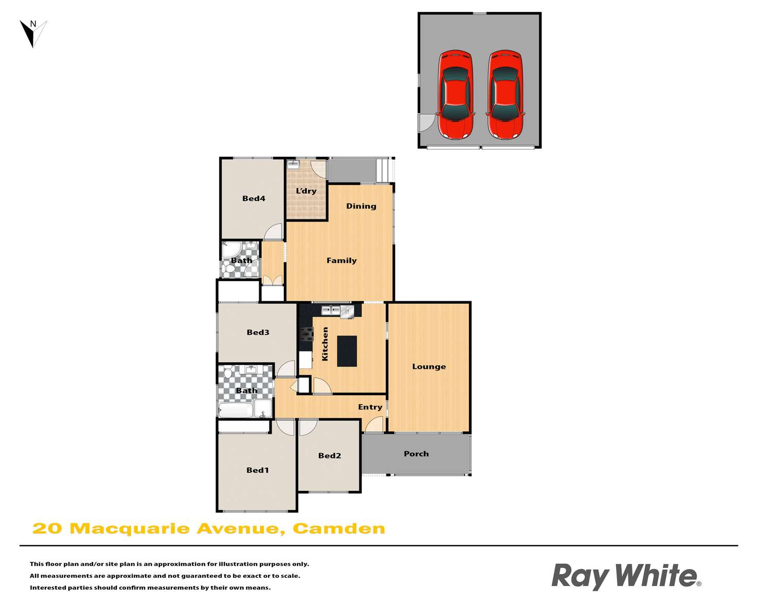 Floorplan of Homely house listing, 20 Macquarie Avenue, Camden NSW 2570
