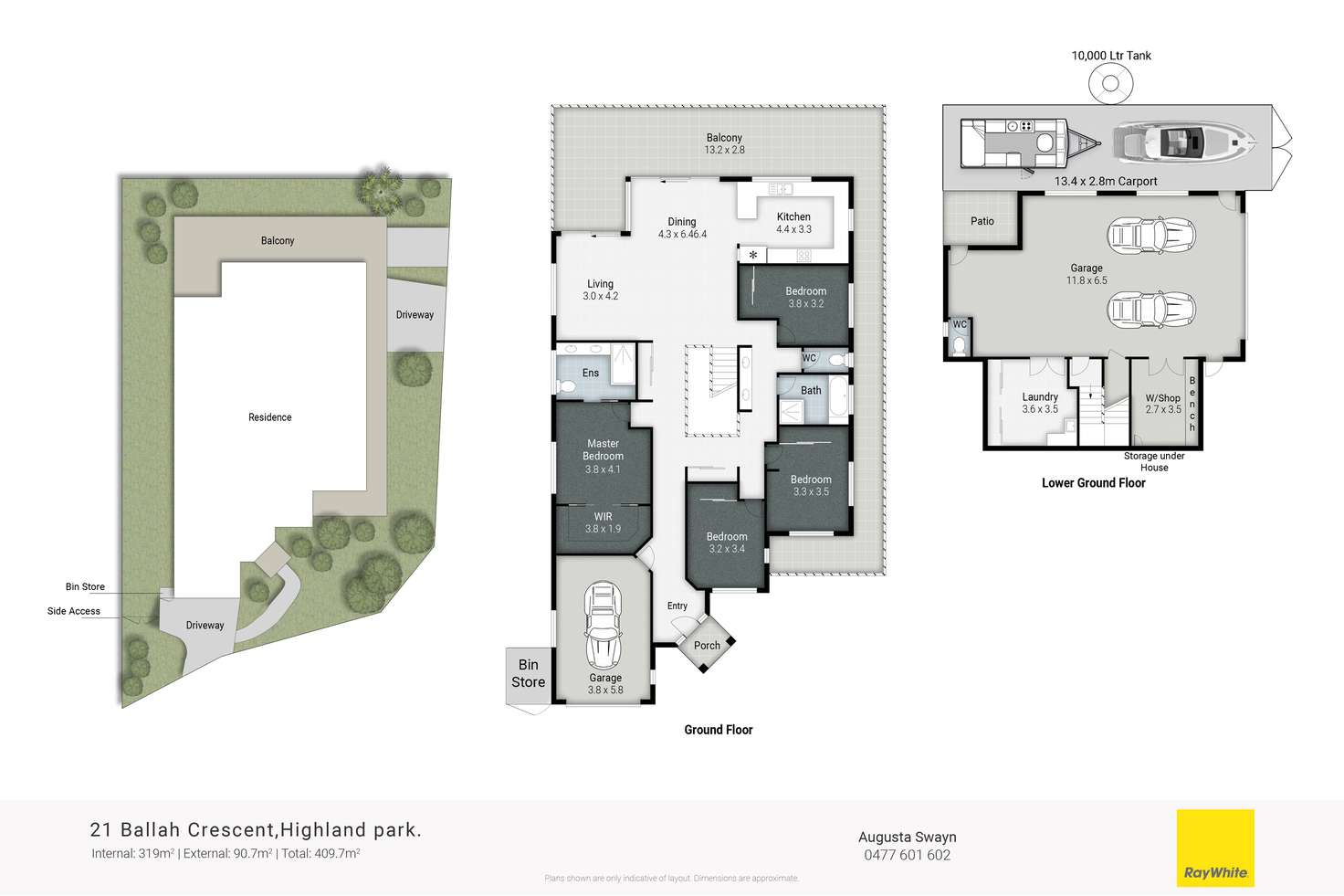 Floorplan of Homely house listing, 21 Ballah Crescent, Highland Park QLD 4211