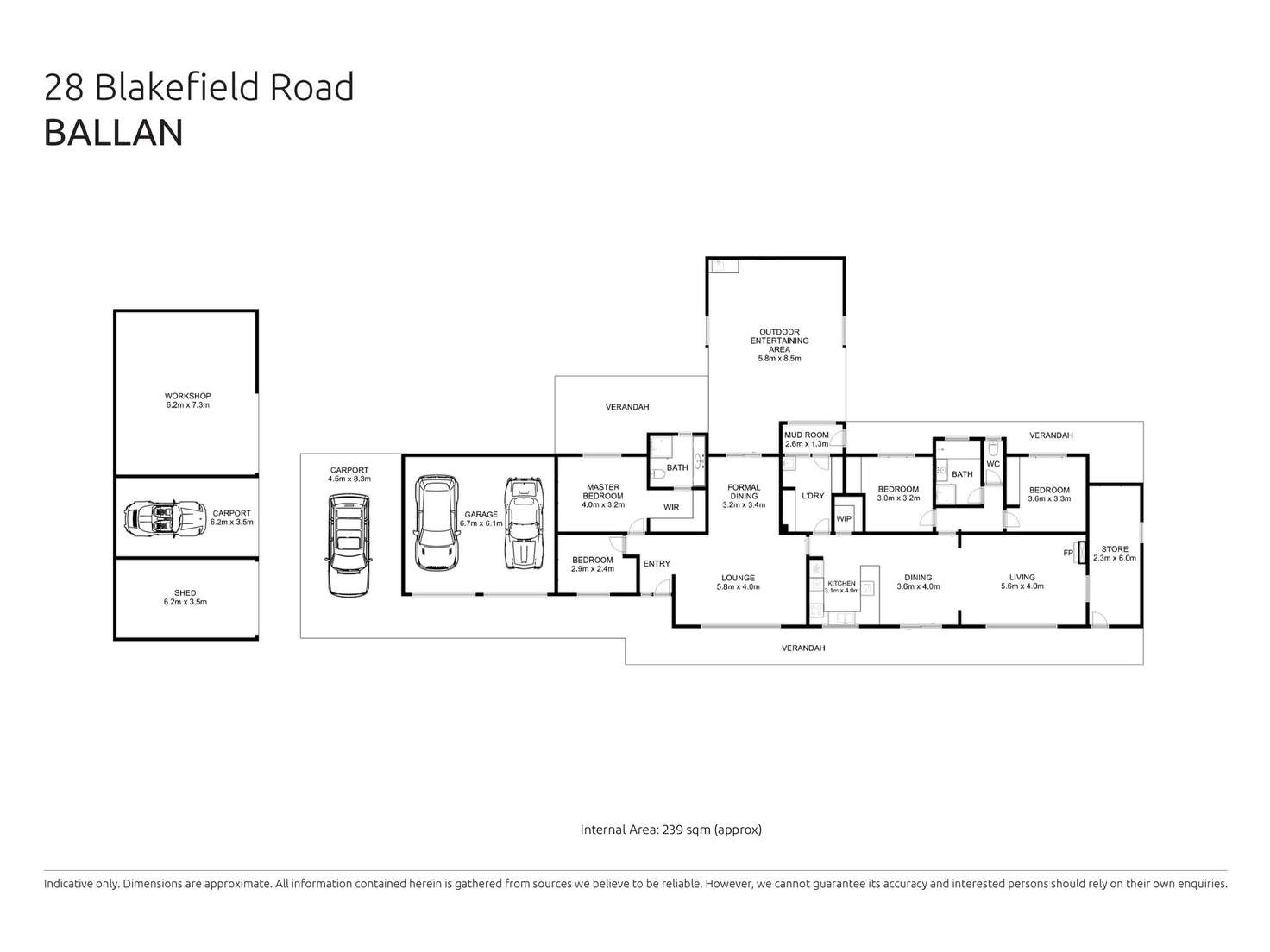 Floorplan of Homely house listing, 28 Blakeville Road, Ballan VIC 3342