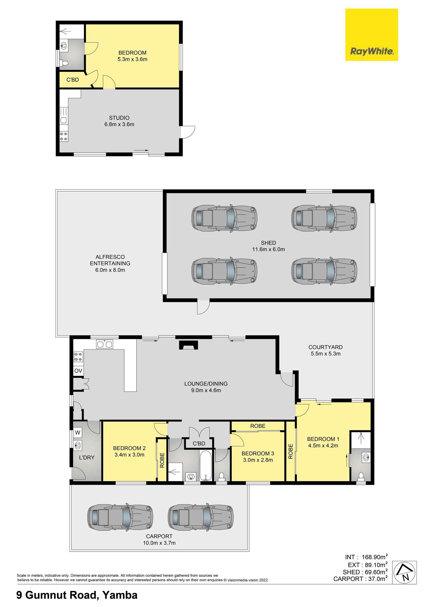 Floorplan of Homely house listing, 9 Gumnut Road, Yamba NSW 2464