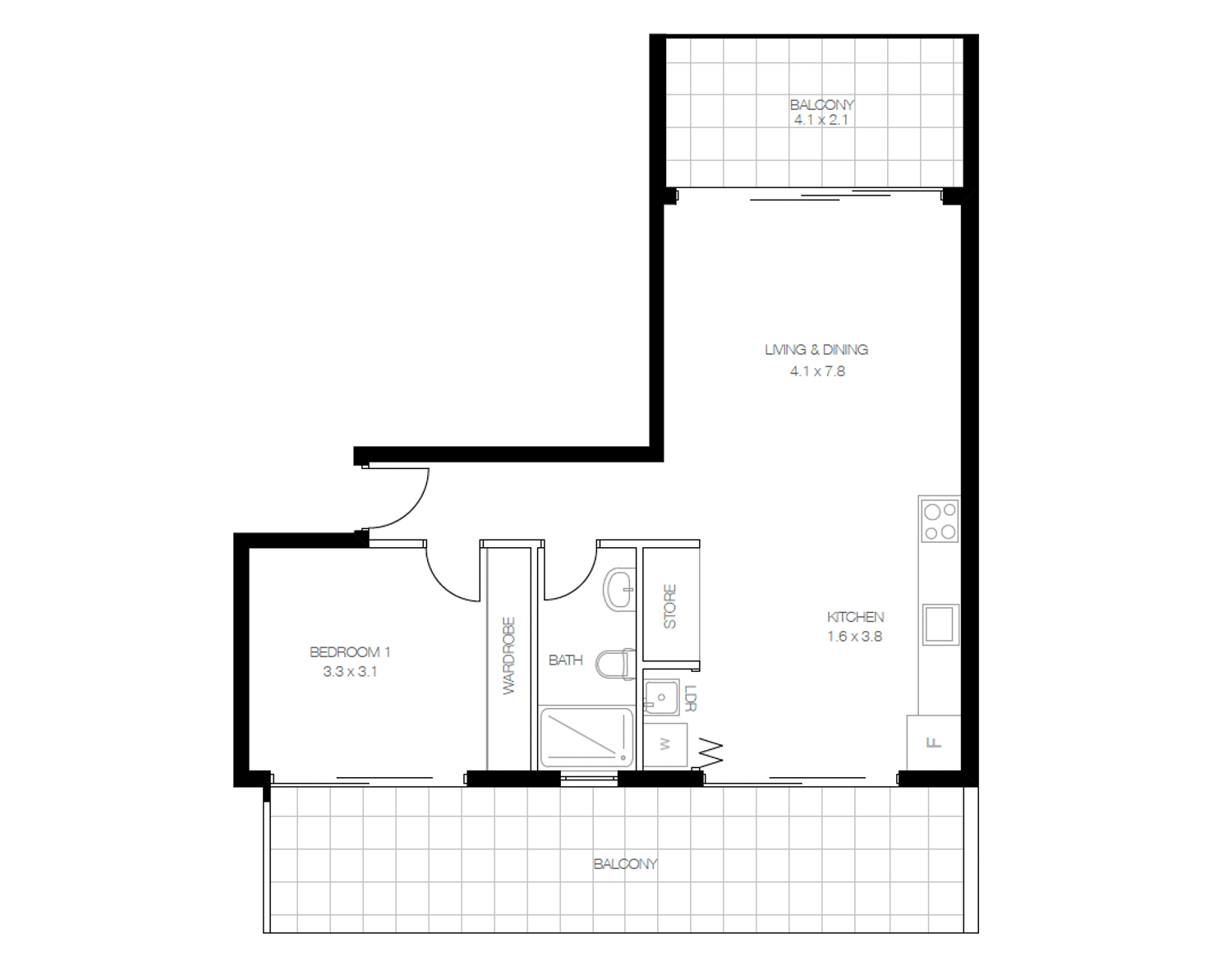 Floorplan of Homely unit listing, 110/13-15 Weyland Street, Punchbowl NSW 2196