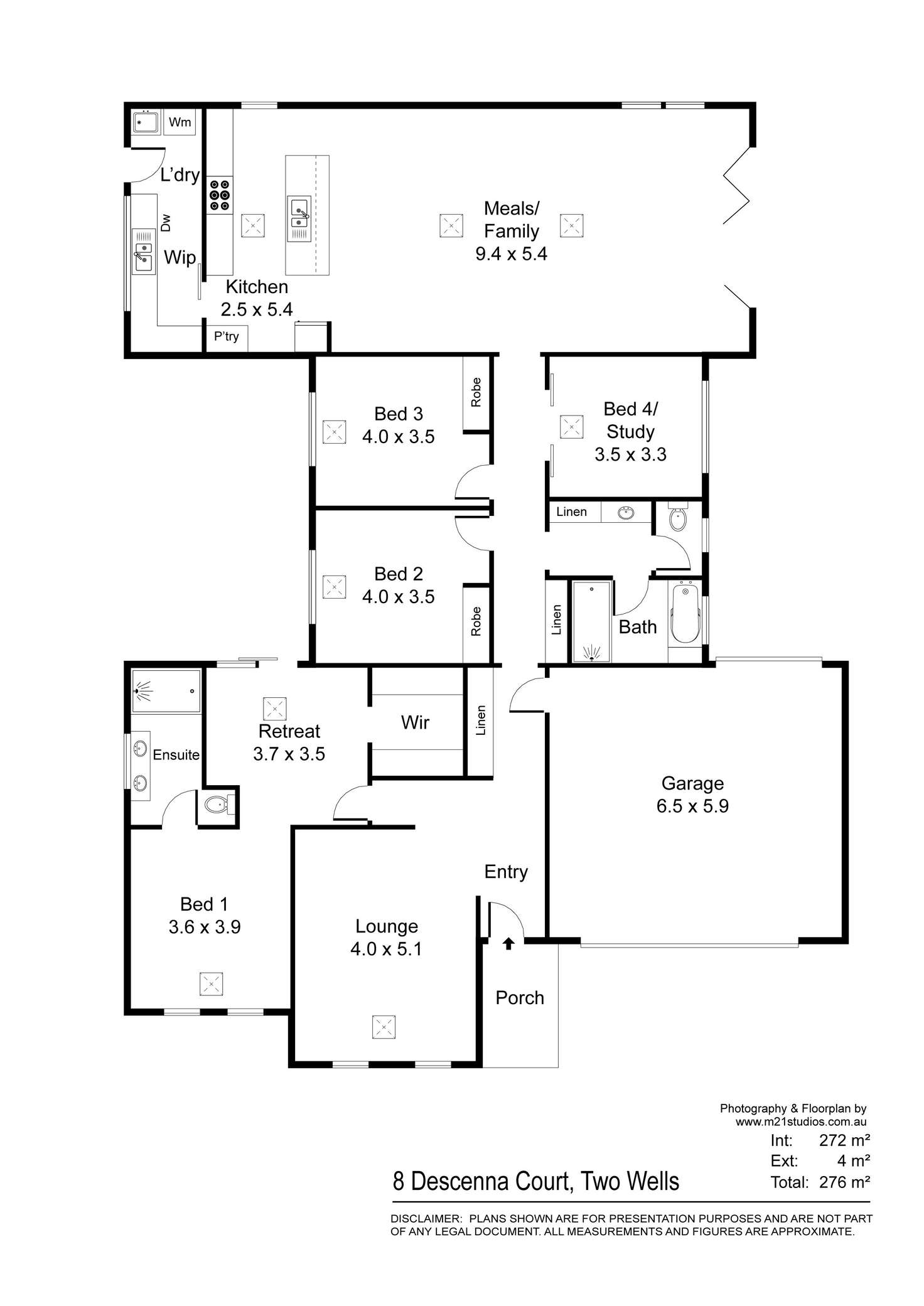 Floorplan of Homely house listing, 8 Descenna Court, Two Wells SA 5501