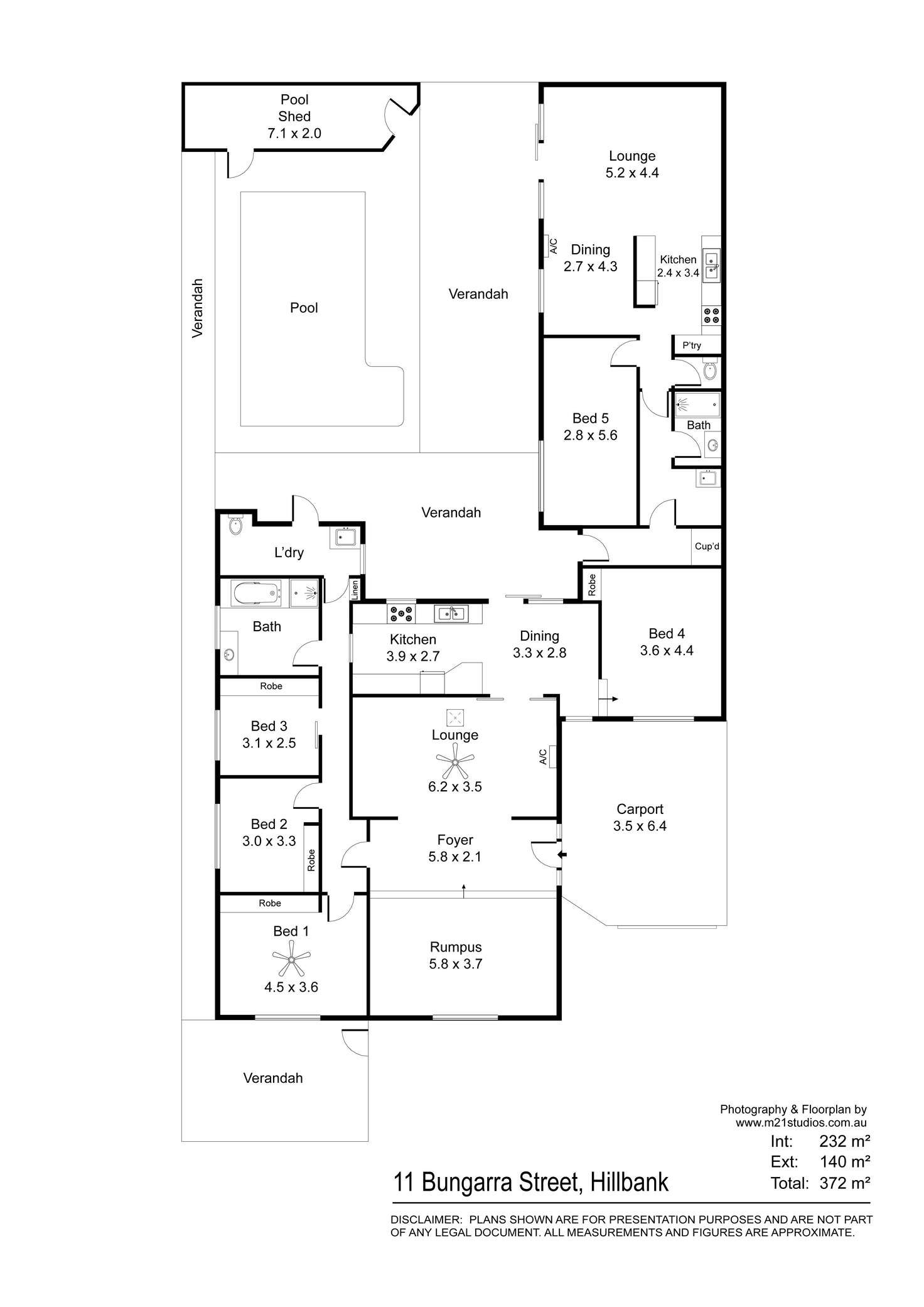 Floorplan of Homely house listing, 11 Bungarra Street, Hillbank SA 5112