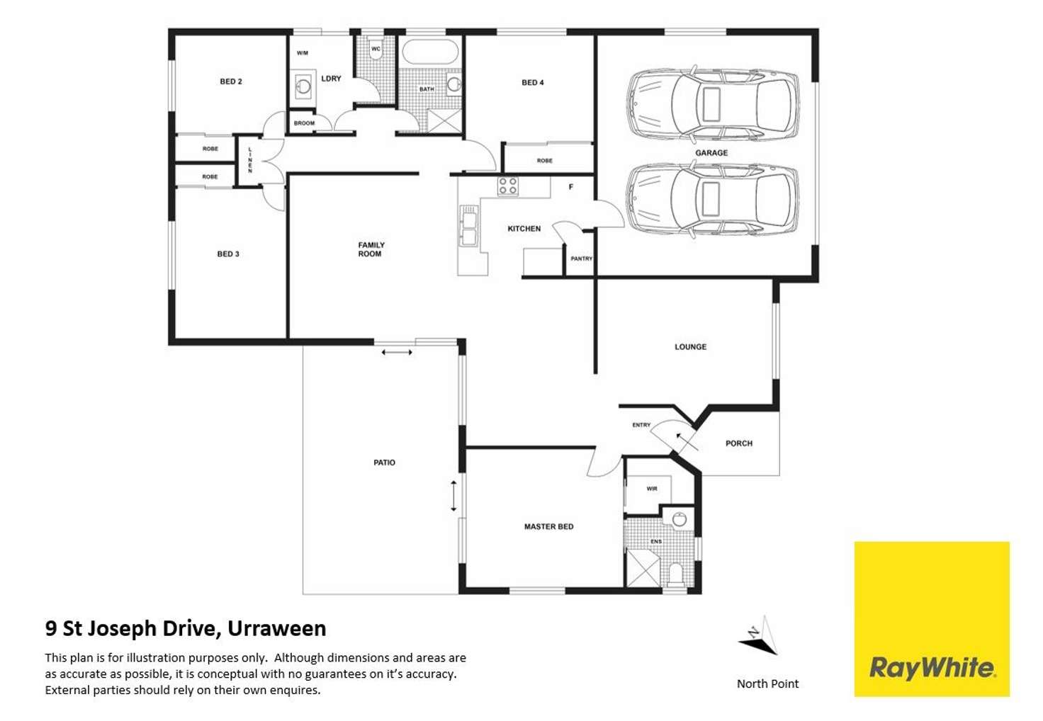 Floorplan of Homely house listing, 9 St Joseph Drive, Urraween QLD 4655