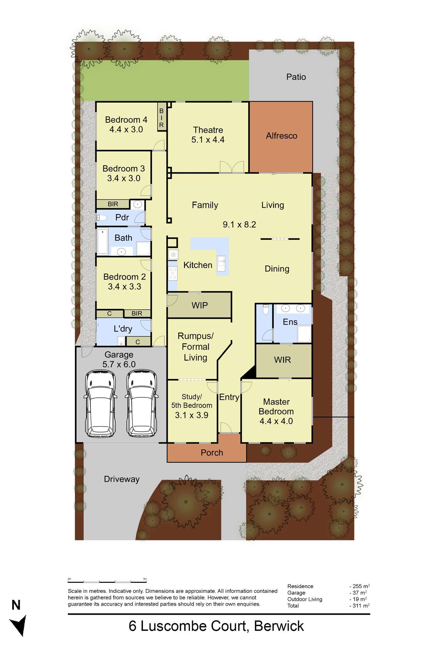 Floorplan of Homely house listing, 6 Luscombe Court, Berwick VIC 3806