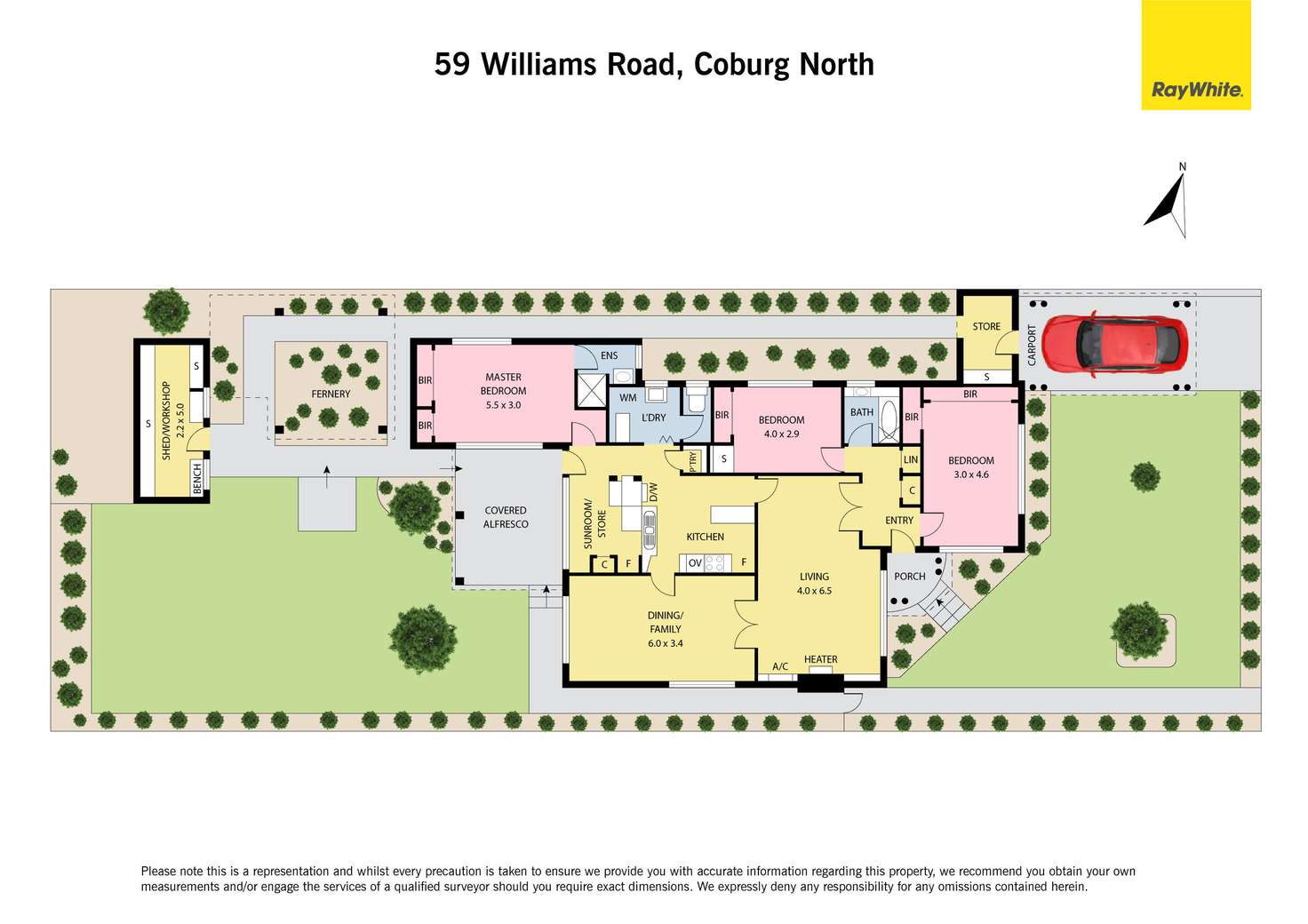 Floorplan of Homely house listing, 59 Williams Road, Coburg North VIC 3058