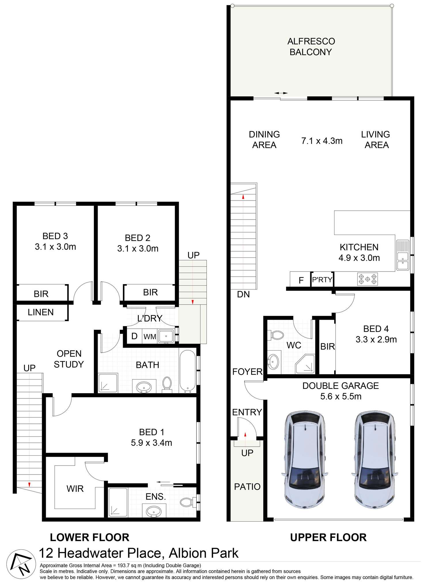 Floorplan of Homely house listing, 12 Headwater Place, Albion Park NSW 2527