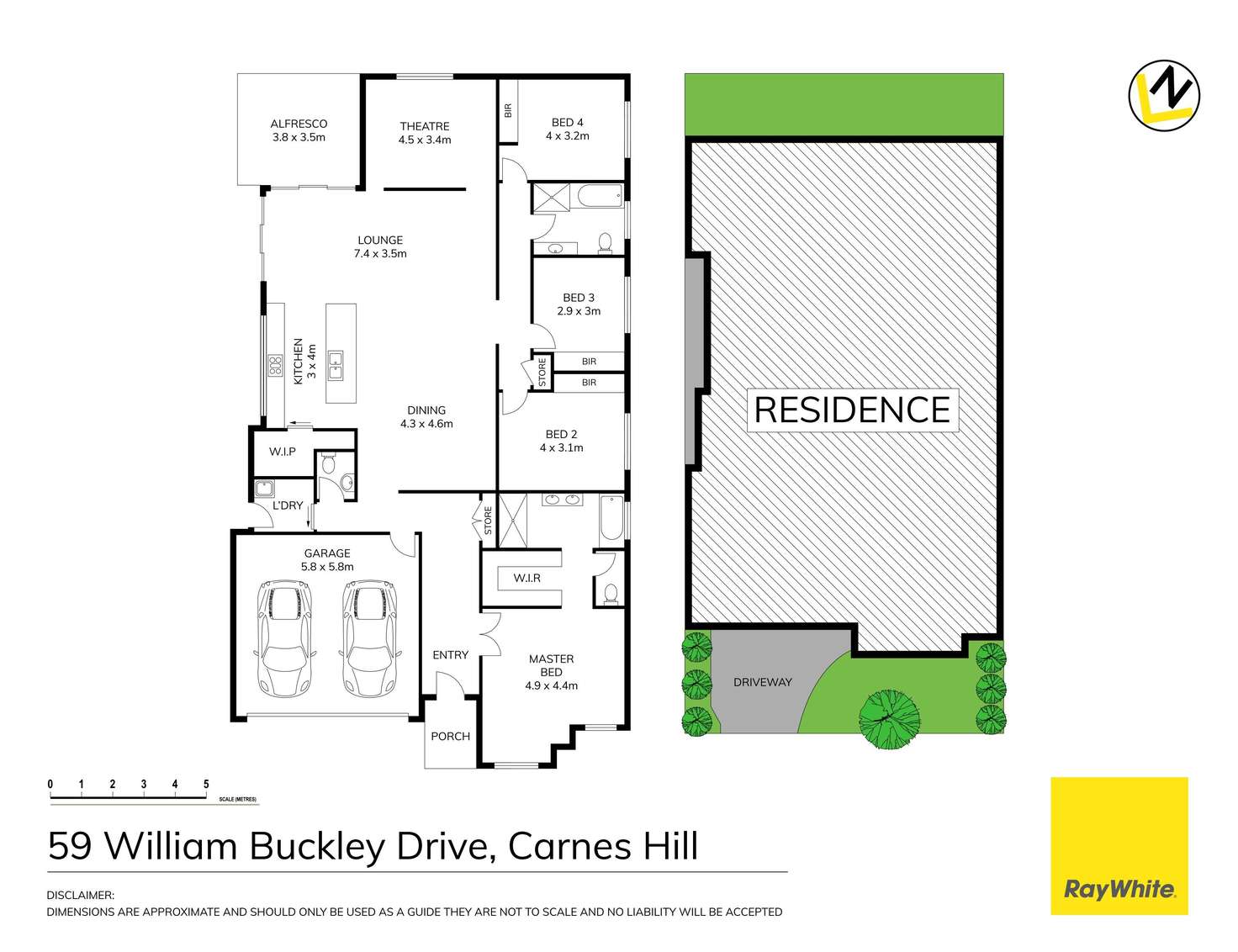 Floorplan of Homely house listing, 59 William Buckley Drive, Carnes Hill NSW 2171