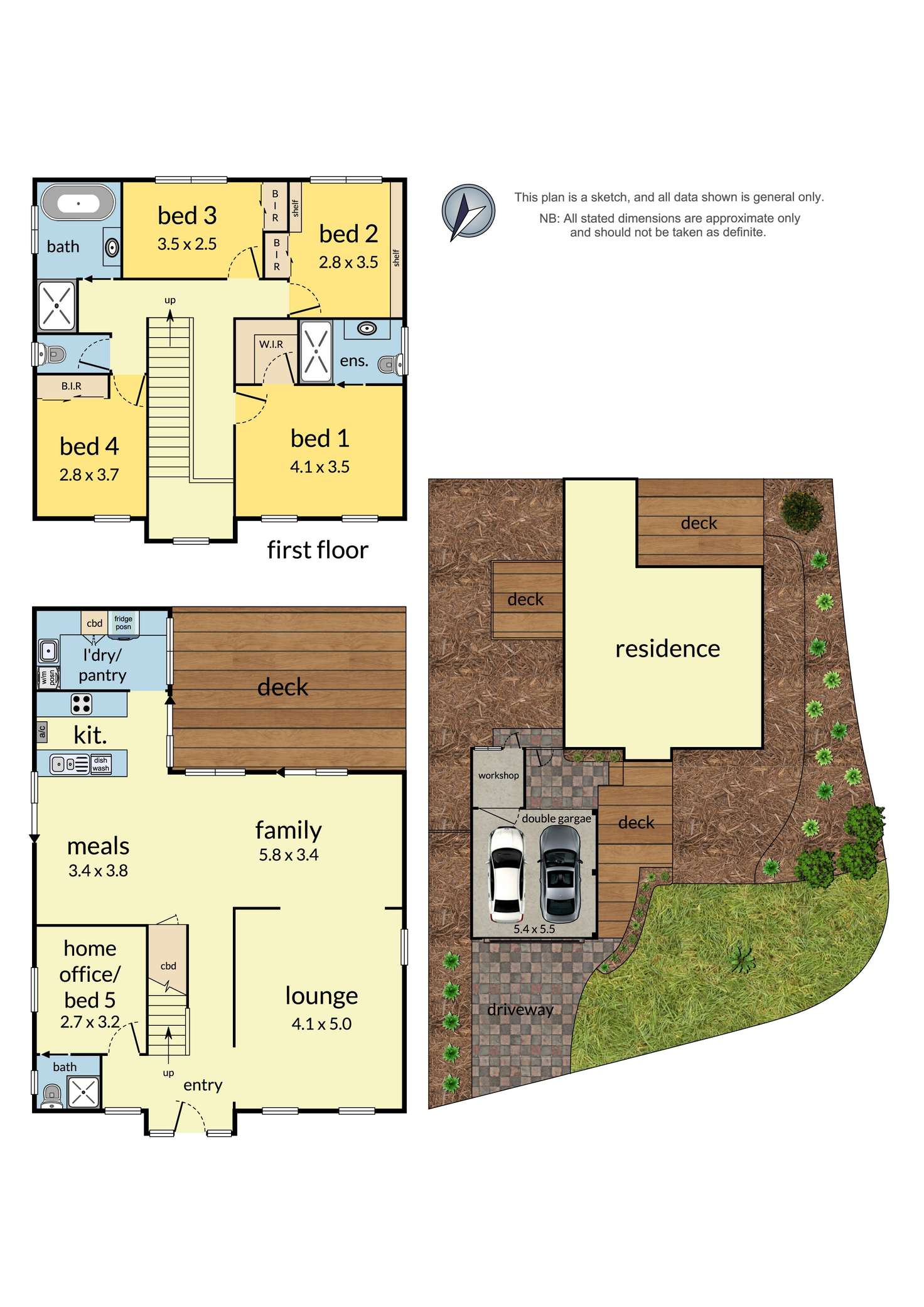 Floorplan of Homely house listing, 57 Kingswood Drive, Chirnside Park VIC 3116