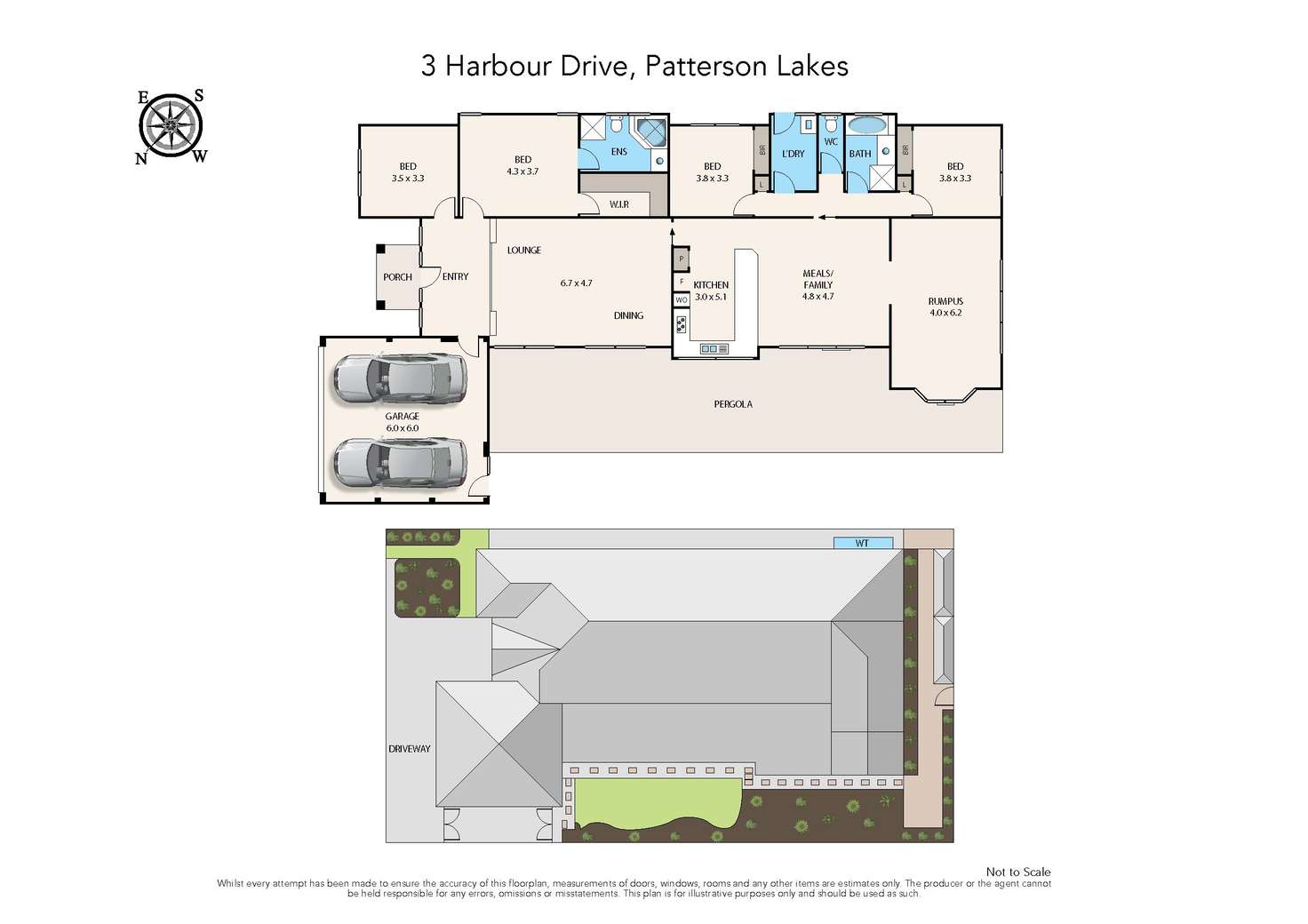 Floorplan of Homely house listing, 3 Harbour Drive, Patterson Lakes VIC 3197