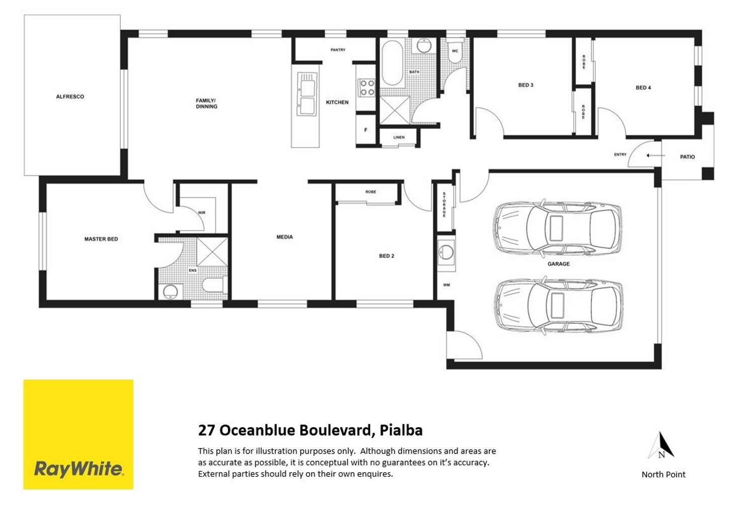 Floorplan of Homely house listing, 27 Oceanblue Boulevard, Pialba QLD 4655
