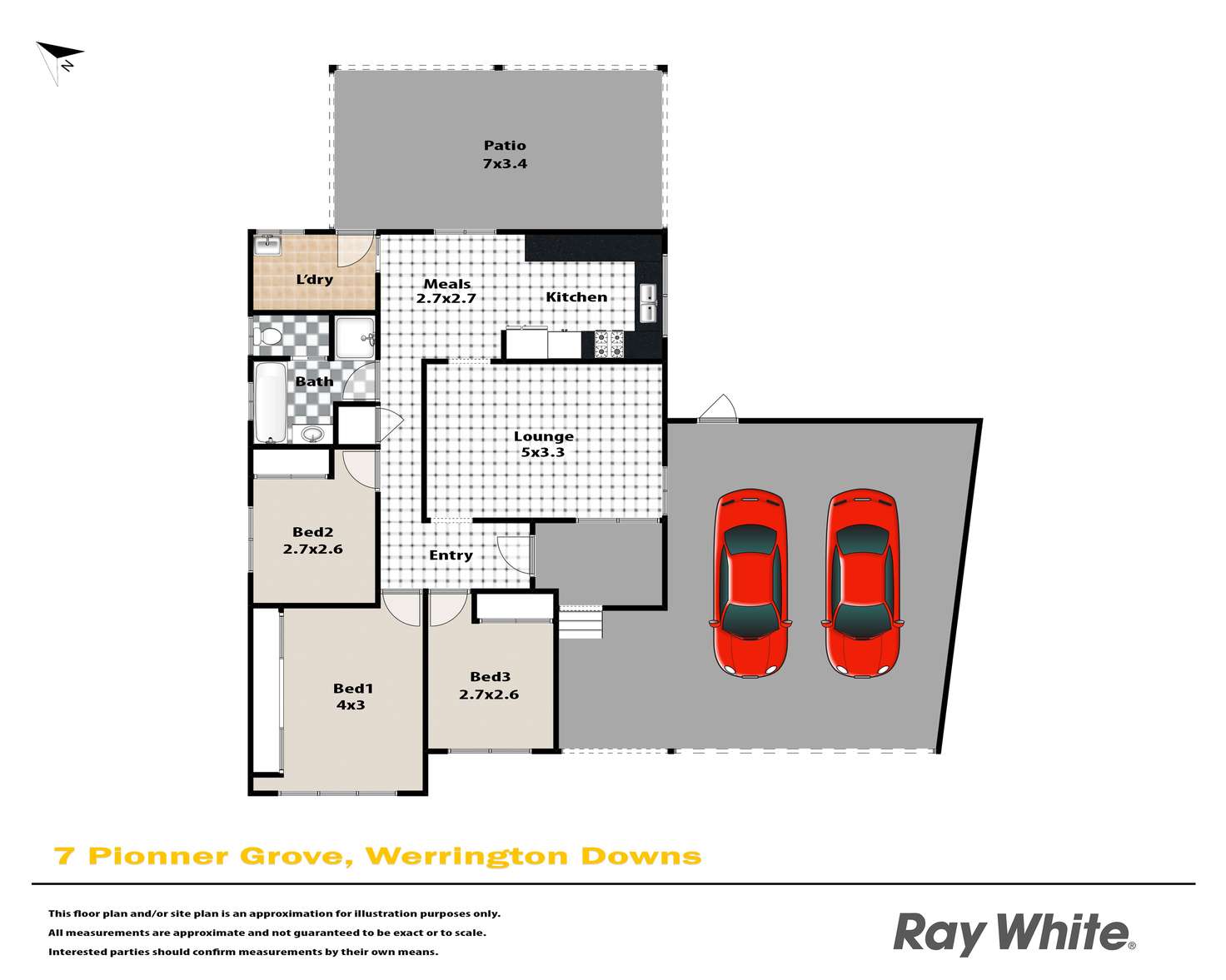 Floorplan of Homely house listing, 7 Pioneer Grove, Werrington Downs NSW 2747