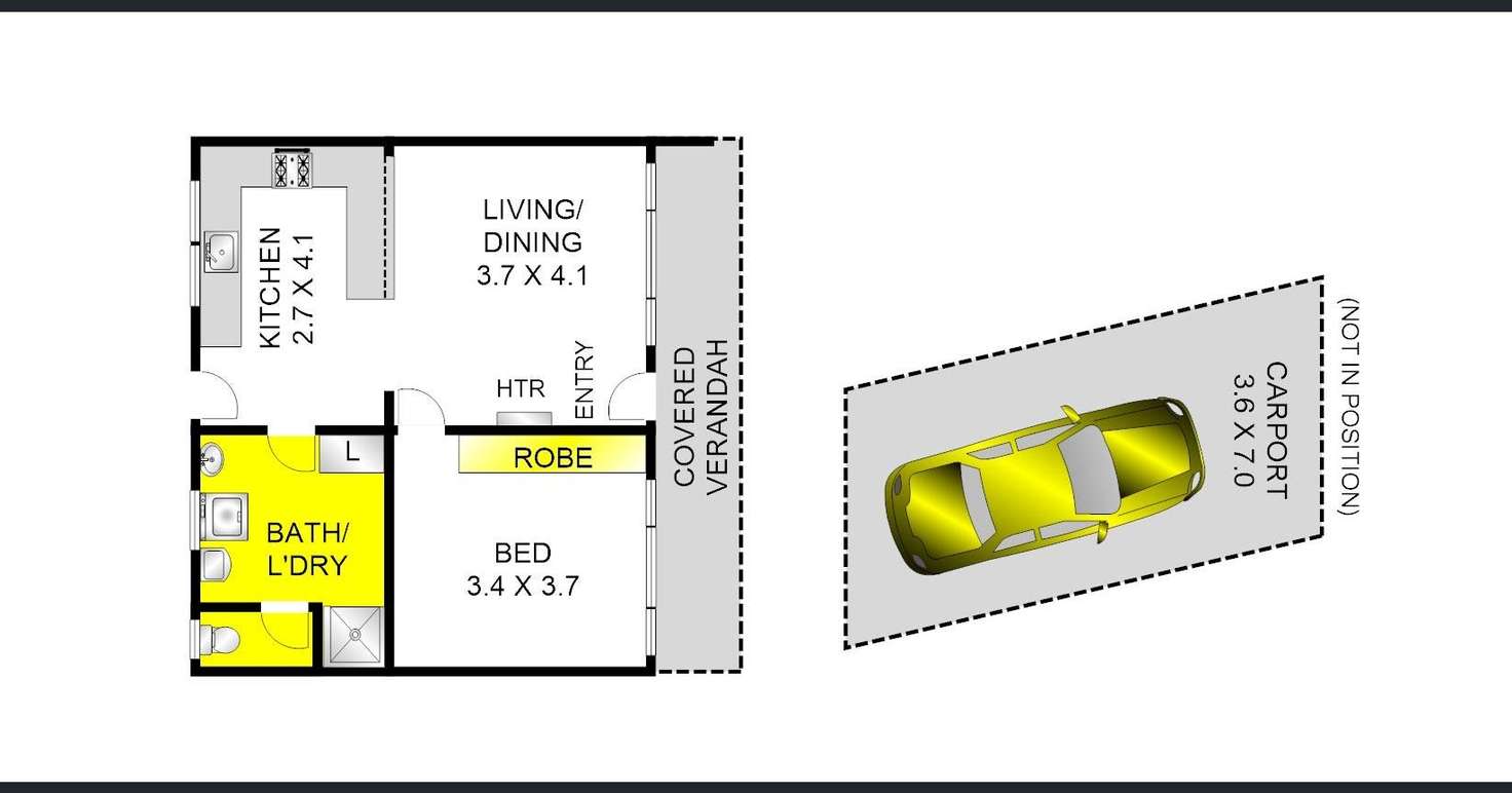 Floorplan of Homely unit listing, 3/1 Ferndale Parade, Highton VIC 3216