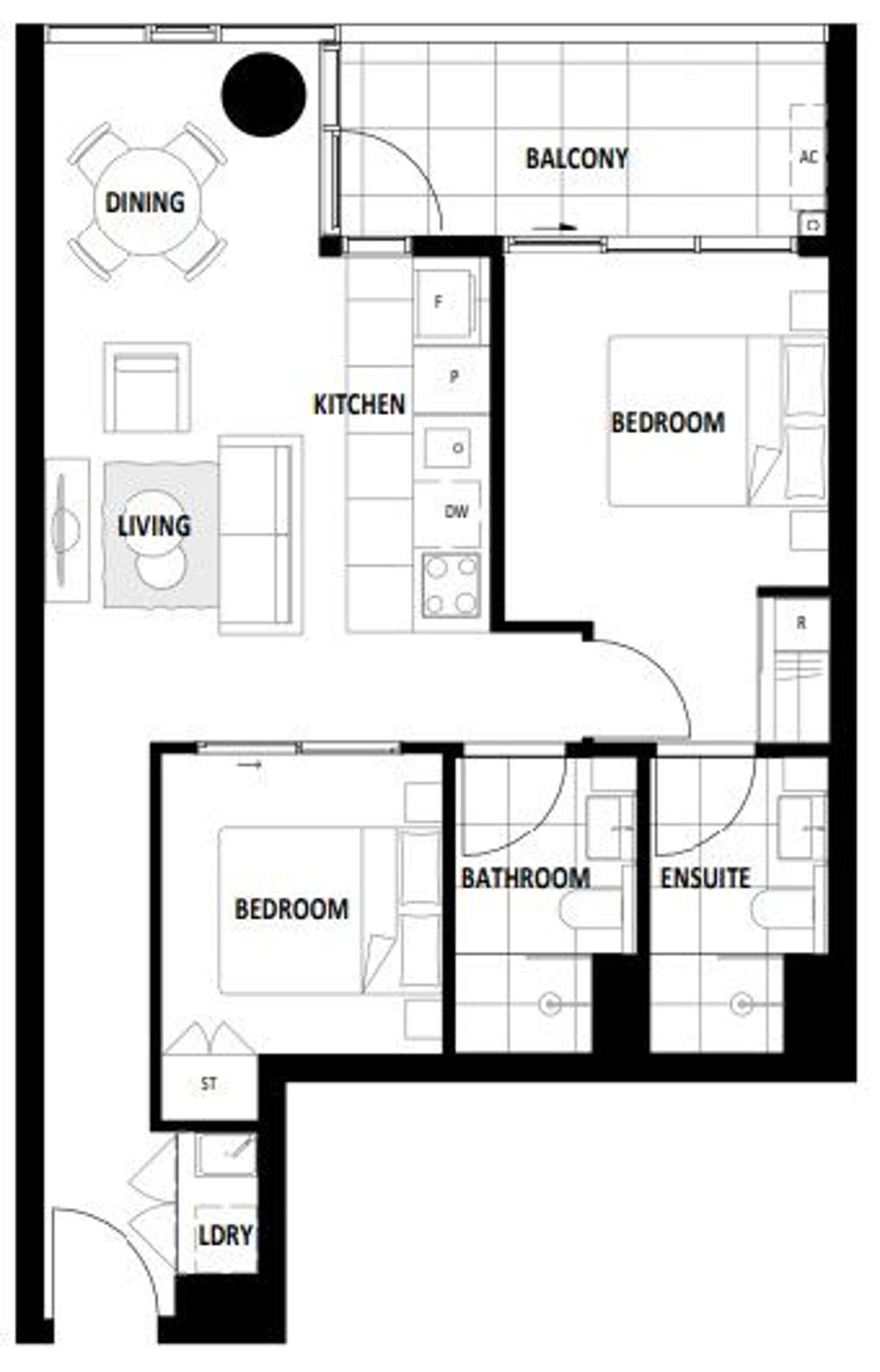 Floorplan of Homely apartment listing, 011/2 Grazier Lane, Belconnen ACT 2617