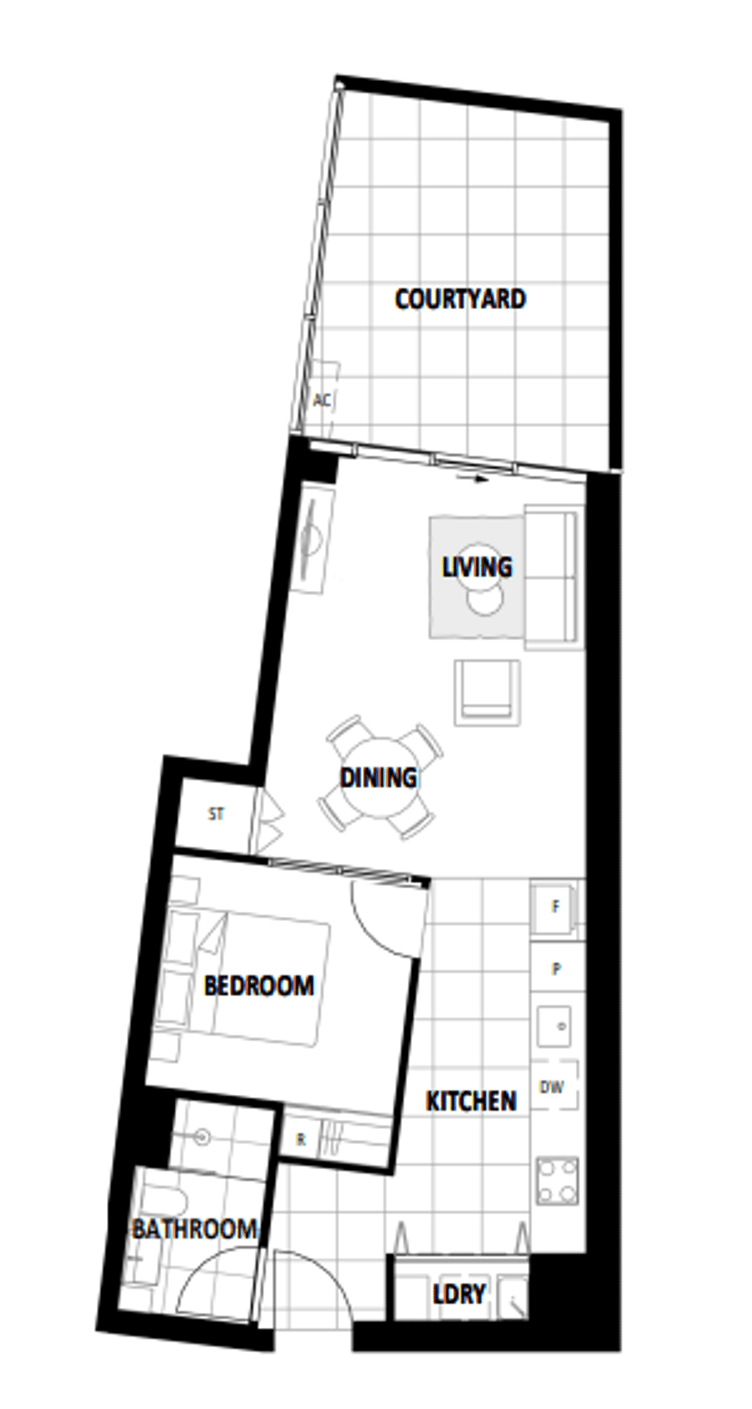Floorplan of Homely apartment listing, 214/2 Grazier Lane, Belconnen ACT 2617