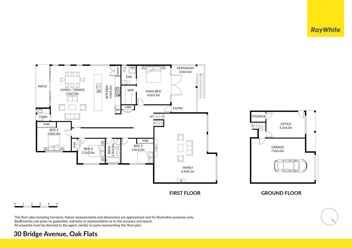 Floorplan of Homely house listing, 30 Bridge Avenue, Oak Flats NSW 2529