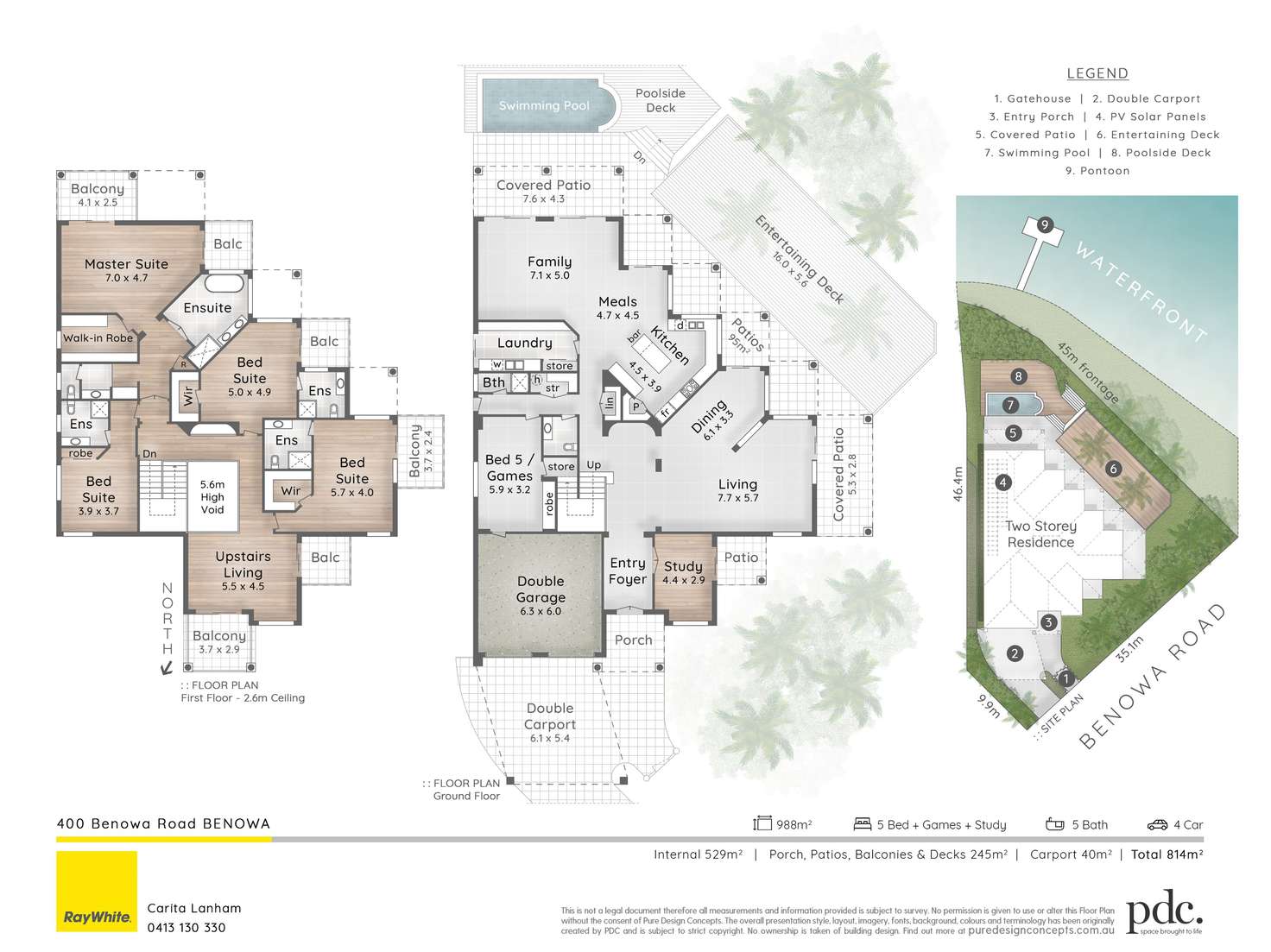 Floorplan of Homely house listing, 400 Benowa Road, Benowa Waters QLD 4217