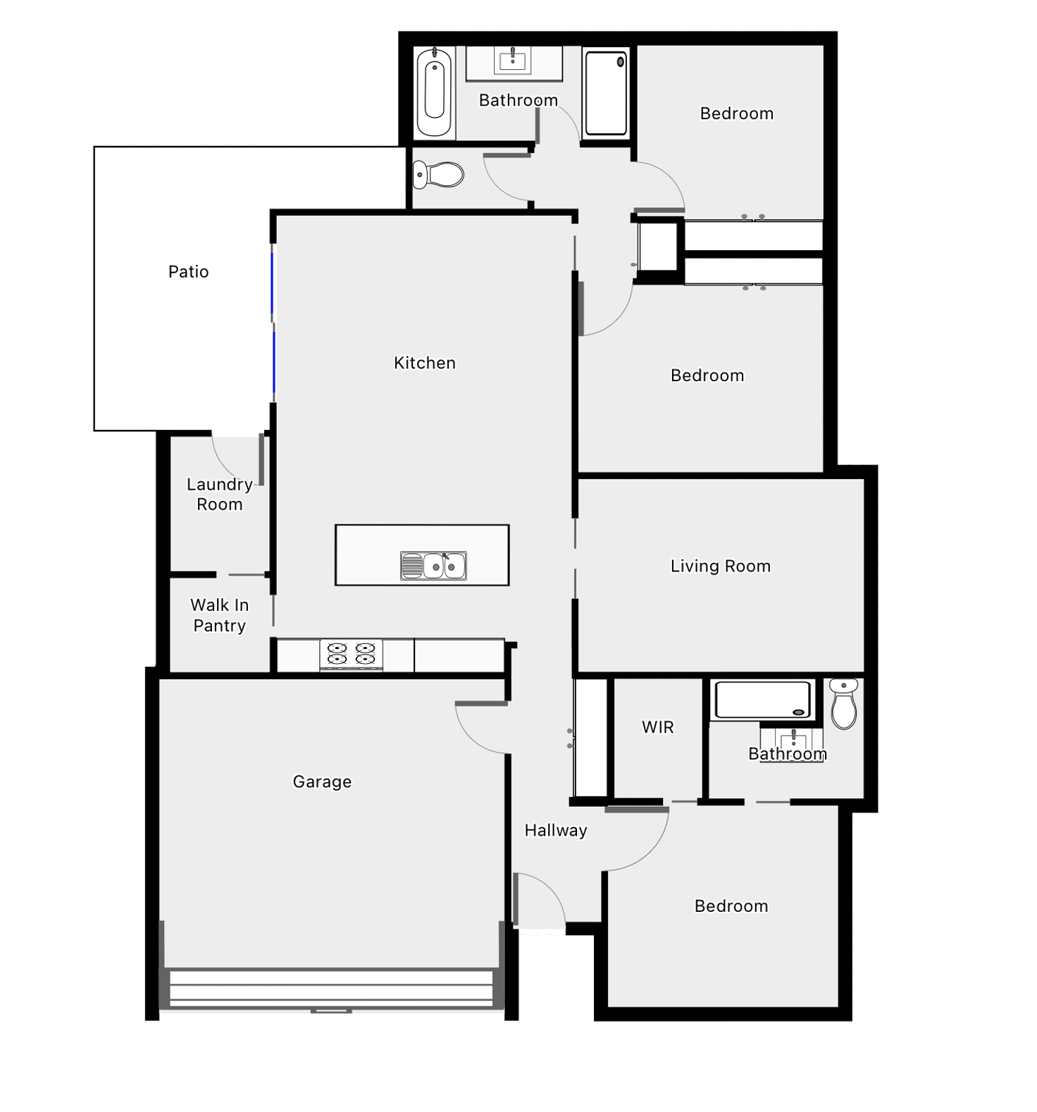 Floorplan of Homely house listing, 43 Rita Drive, Mildura VIC 3500