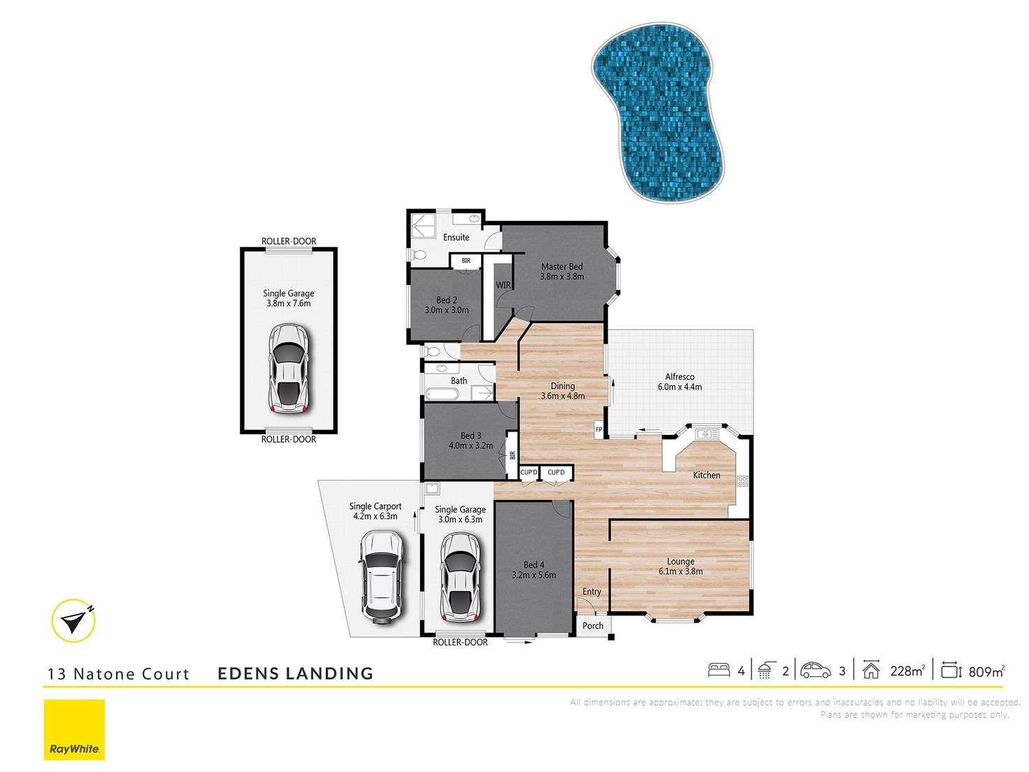 Floorplan of Homely house listing, 13 Natone Court, Edens Landing QLD 4207