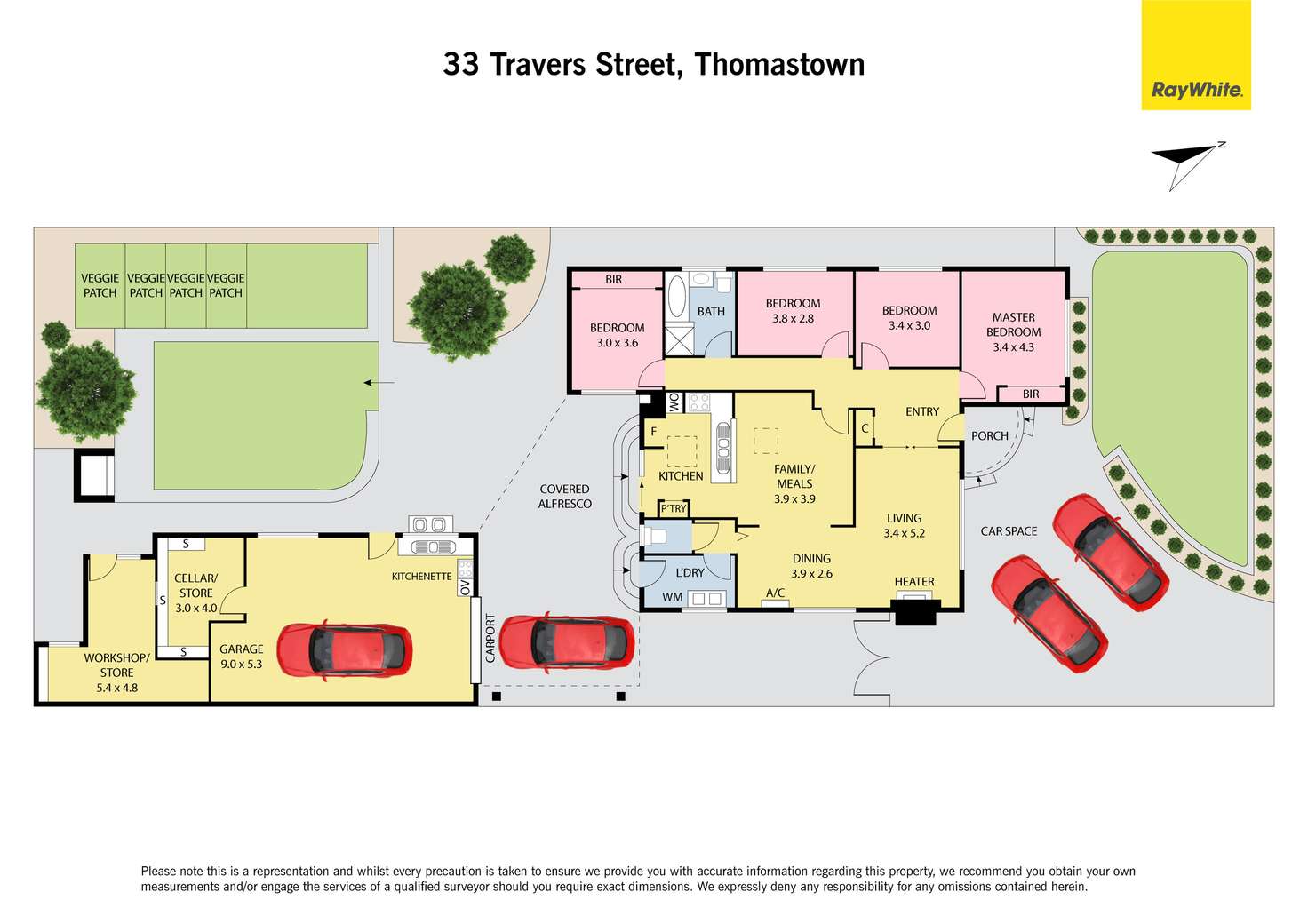 Floorplan of Homely house listing, 33 Travers Street, Thomastown VIC 3074