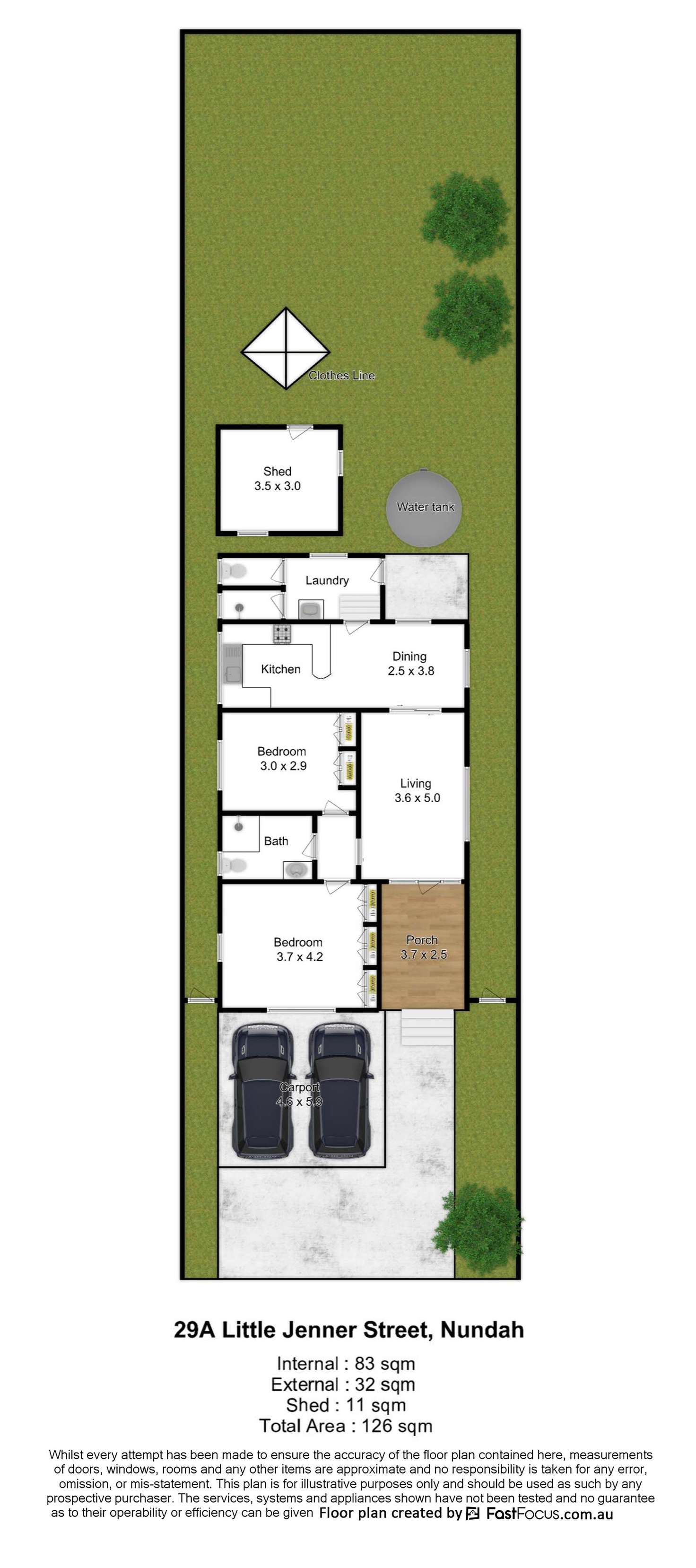 Floorplan of Homely house listing, 29A Little Jenner Street, Nundah QLD 4012