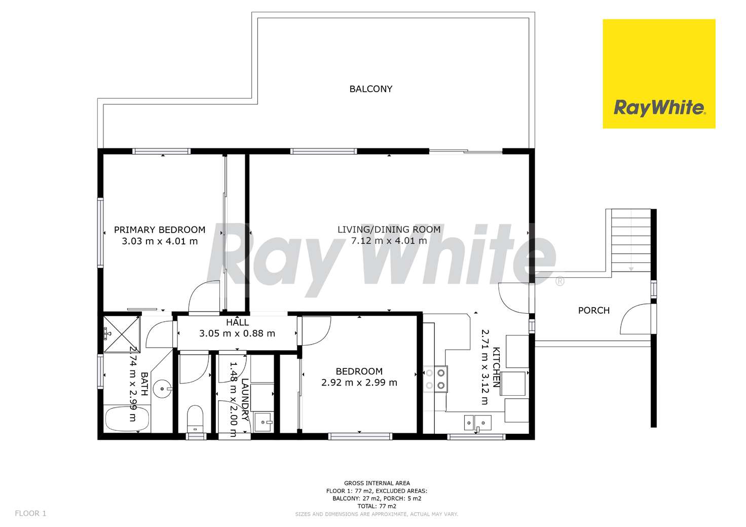 Floorplan of Homely house listing, 1/76 Tantula road West, Alexandra Headland QLD 4572