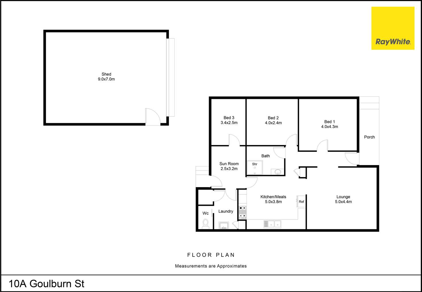 Floorplan of Homely house listing, 10A Goulburn Street, Nagambie VIC 3608