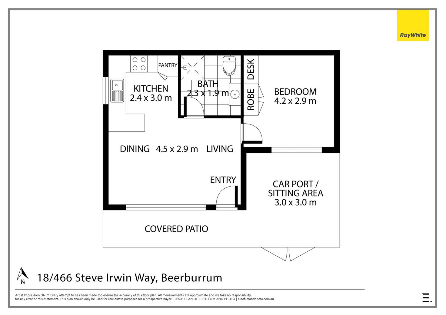 Floorplan of Homely villa listing, 18/466 Steve Irwin Way, Beerburrum QLD 4517