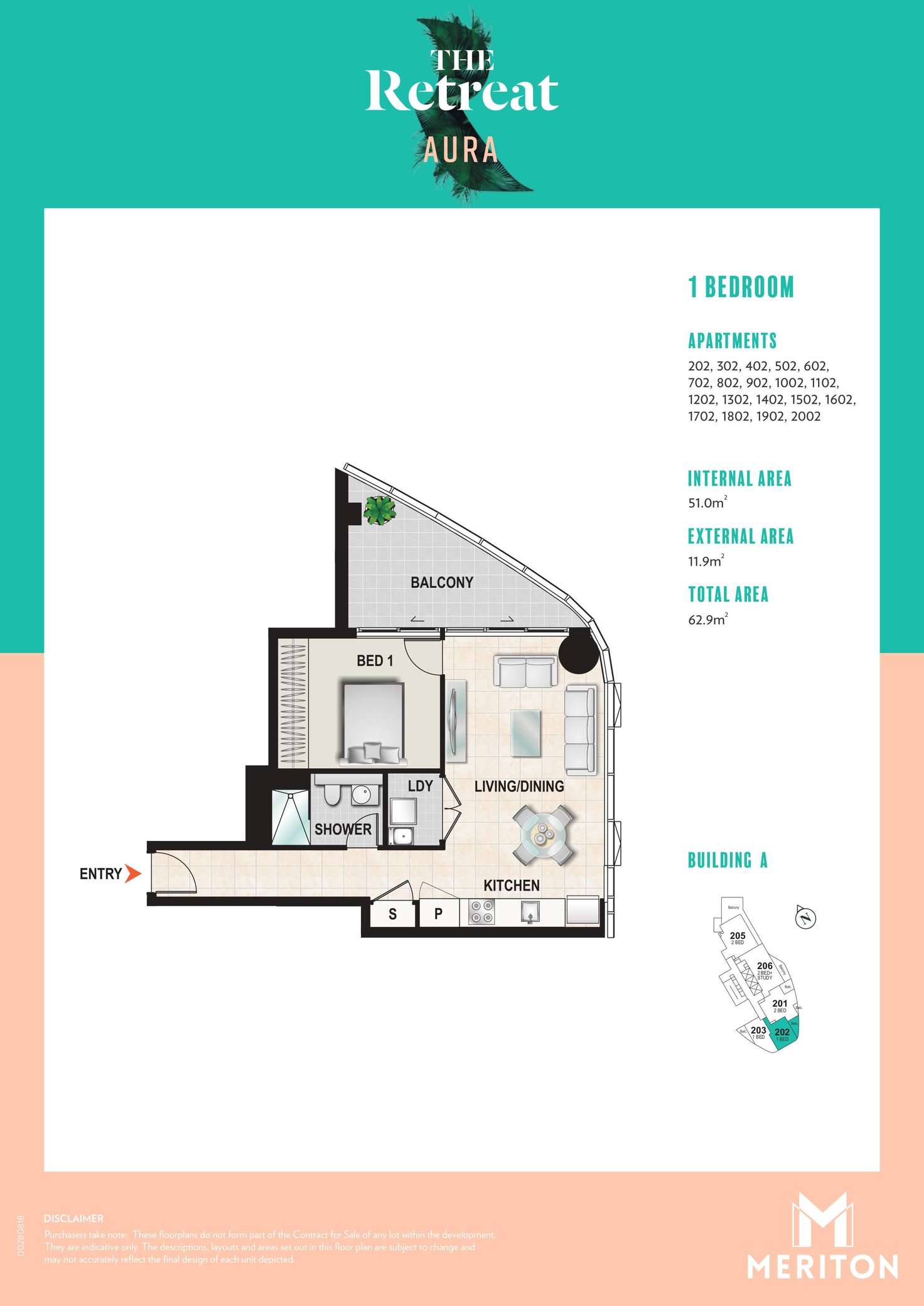 Floorplan of Homely apartment listing, 503/1 Carter Street, Lidcombe NSW 2141