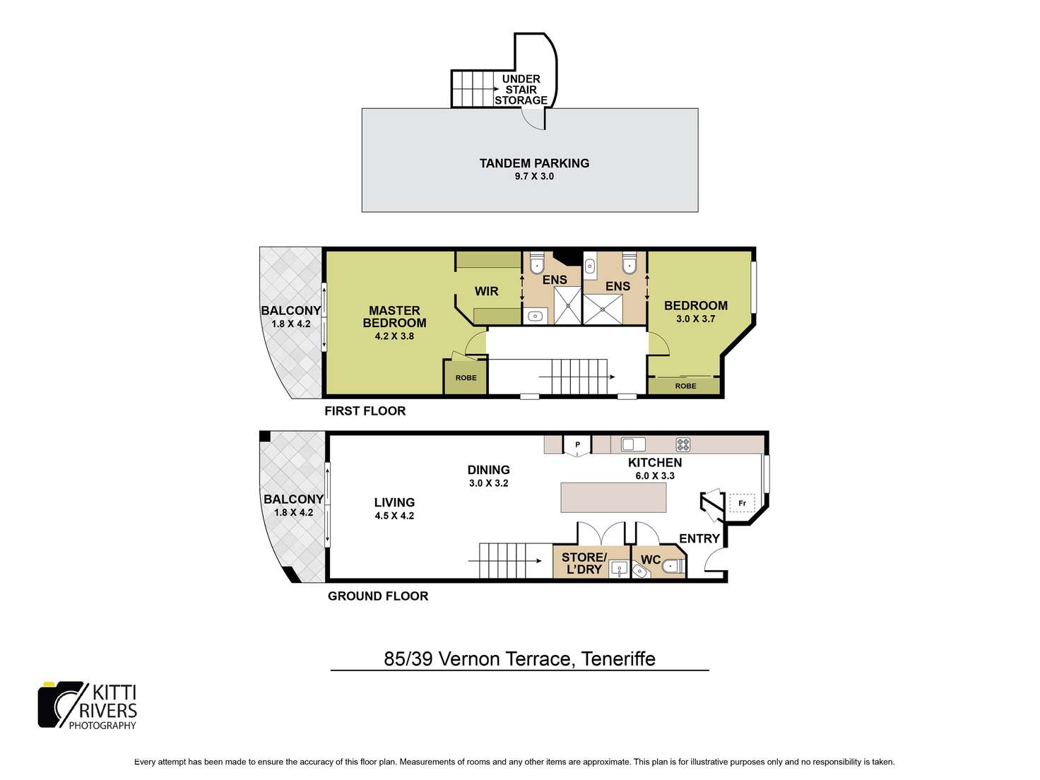 Floorplan of Homely apartment listing, 85/39 Vernon Terrace, Teneriffe QLD 4005