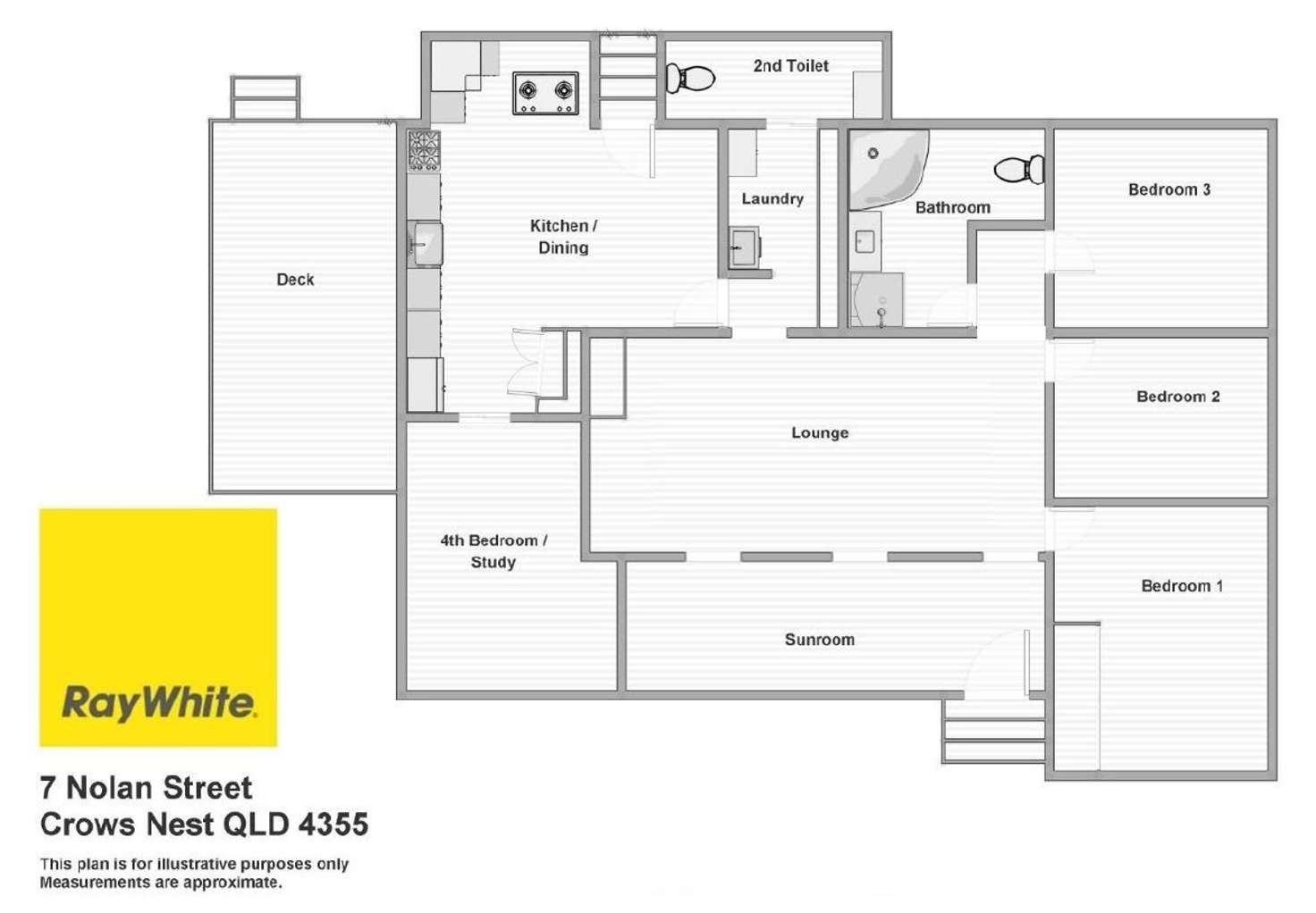 Floorplan of Homely house listing, 7 Nolan Street, Crows Nest QLD 4355