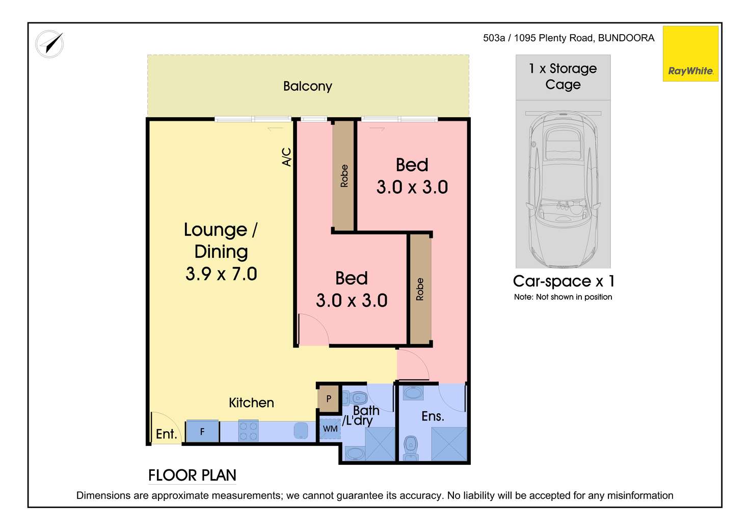 Floorplan of Homely apartment listing, 503A/1095 Plenty Road, Bundoora VIC 3083