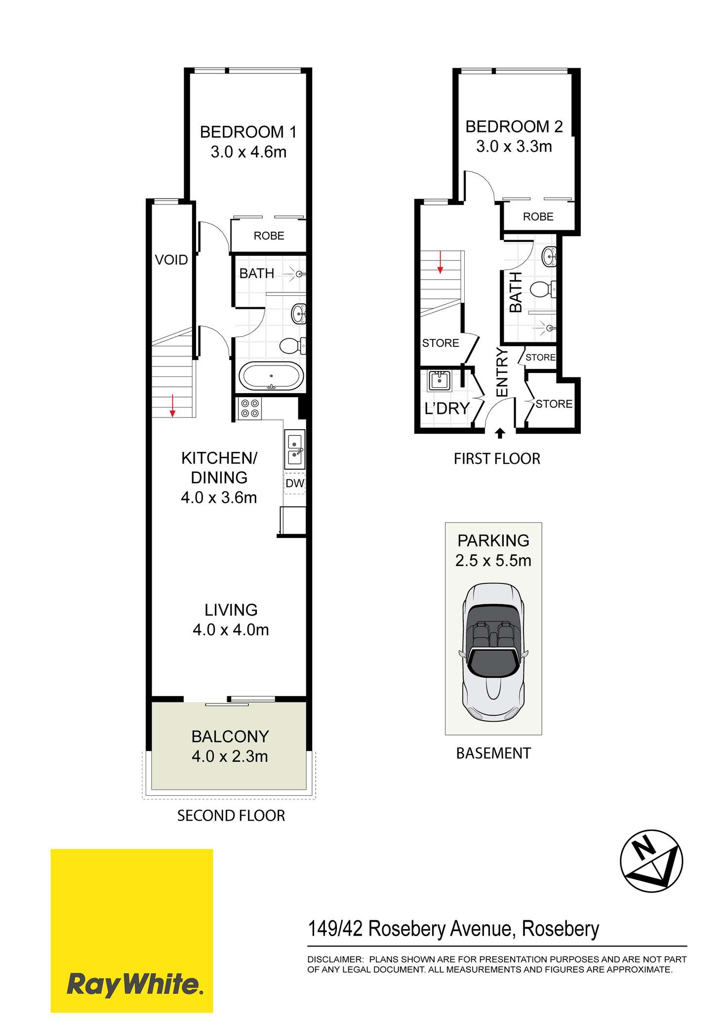 Floorplan of Homely apartment listing, 149/42 Rosebery Avenue, Rosebery NSW 2018