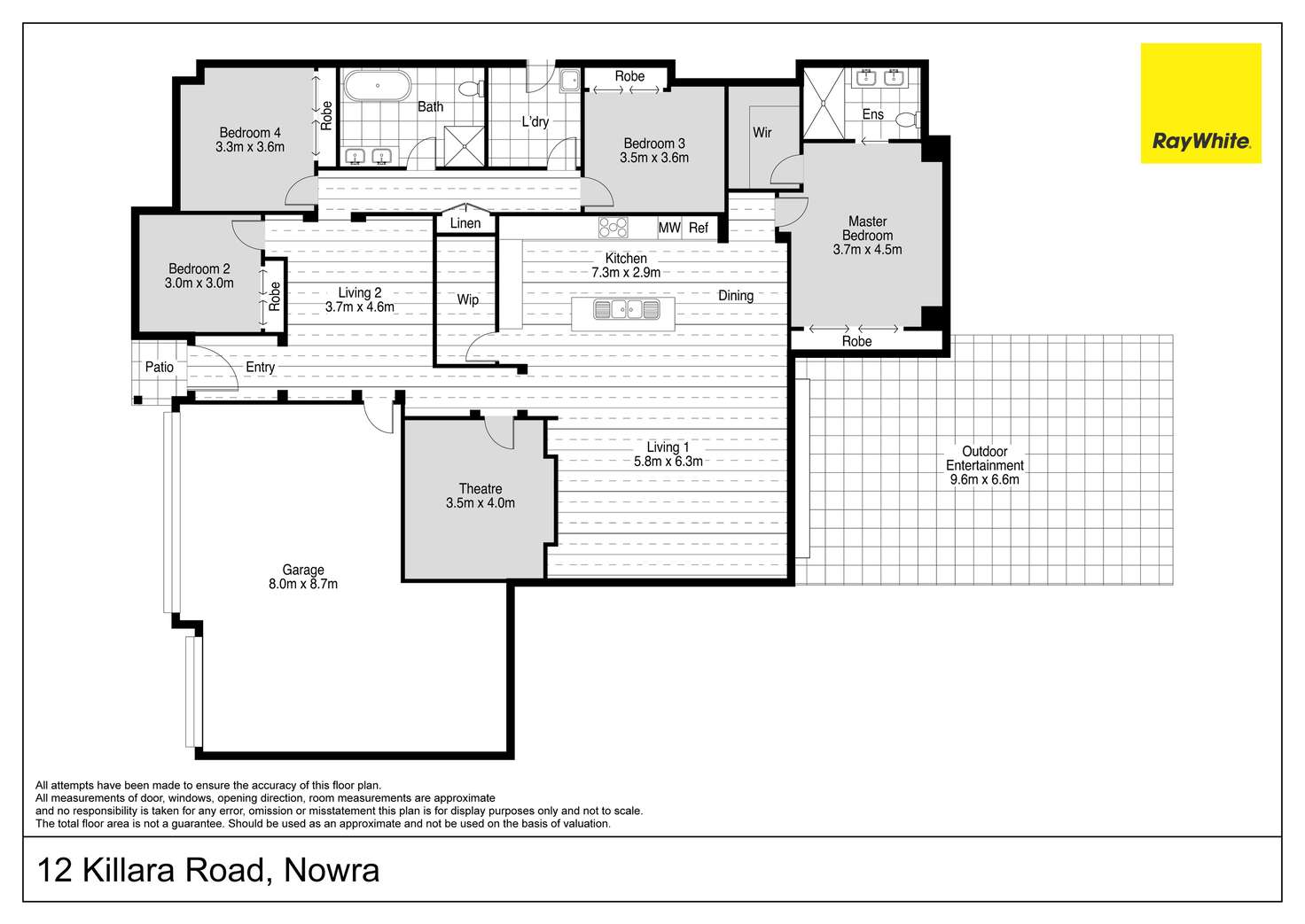 Floorplan of Homely house listing, 12 Killara Road, Nowra NSW 2541