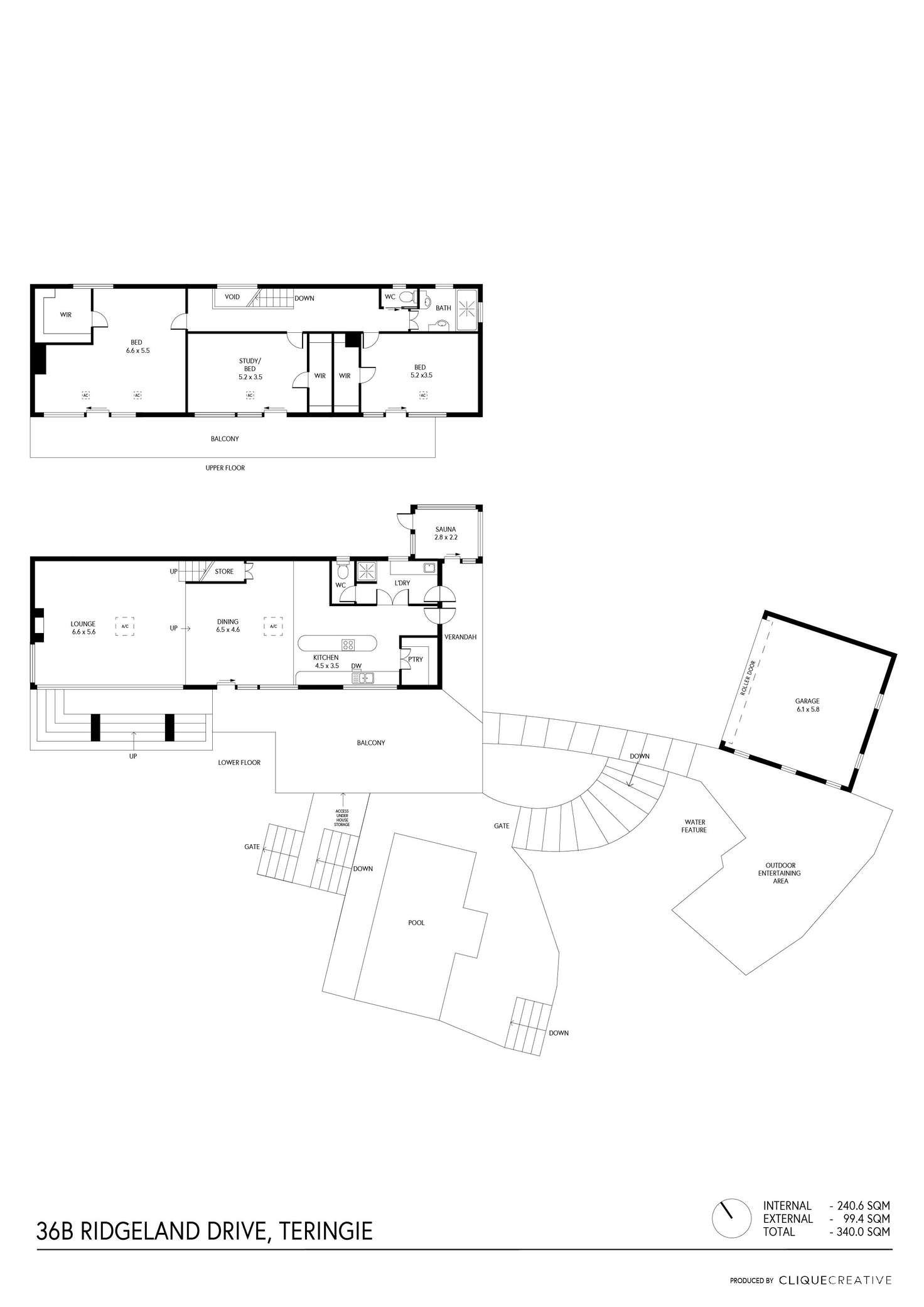 Floorplan of Homely house listing, 36B Ridgeland Drive, Teringie SA 5072