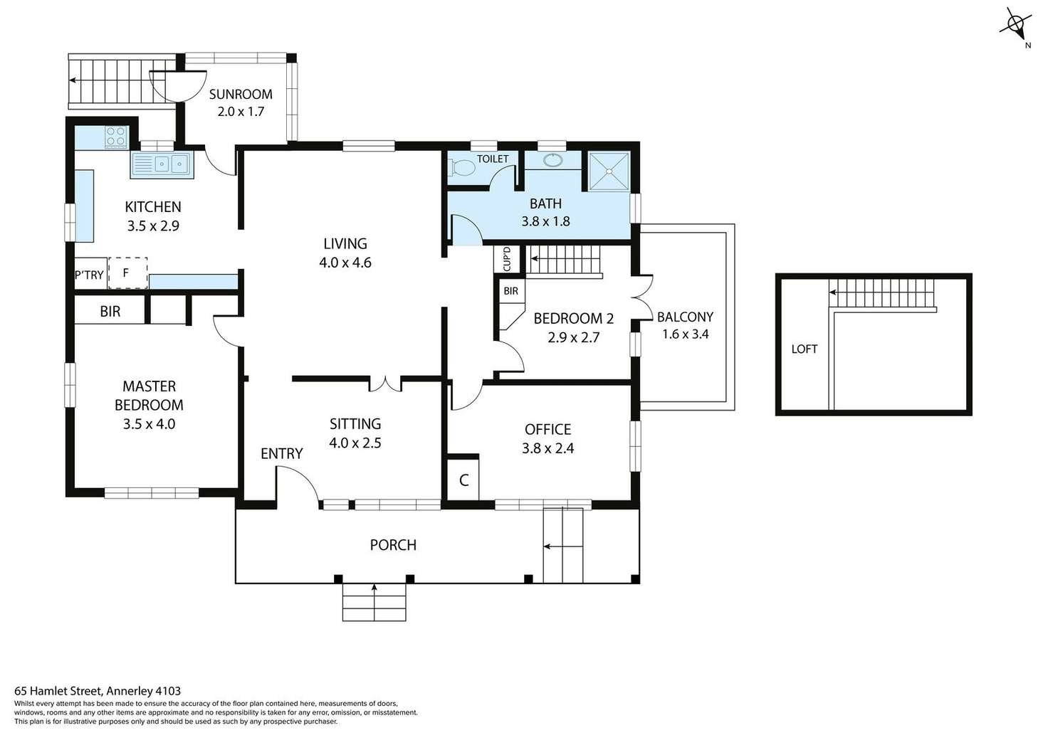 Floorplan of Homely house listing, 65 Hamlet Street, Annerley QLD 4103